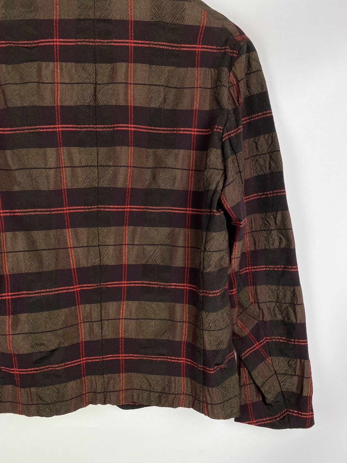 Yohji Yamamoto Rare Y’s Yohji Yamamoto checked Japanese blazer jacket Size L / US 10 / IT 46 - 20 Thumbnail