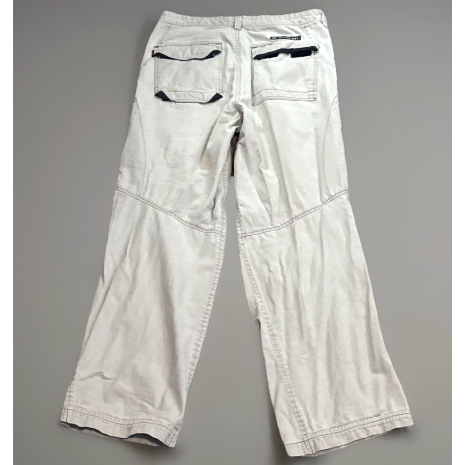 Vintage Wearfirst Cargo Pants Mens 34x32 Tan Straight Leg Cargo Pants Mens Regular 34in Gray Cotton Ramie Vintage No Size US 34 / EU 50 - 2 Thumbnail