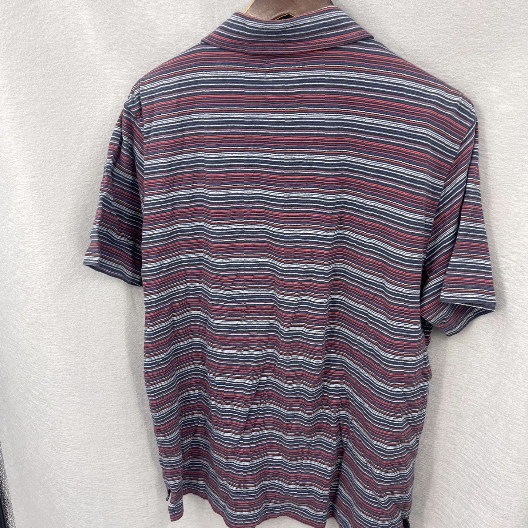 Billy Reid VINTAGE Billy Reid Polo Shirt Men Short Sleeve XL Blue Striped Cotton Preppy Golf 2000s Size US XL / EU 56 / 4 - 3 Thumbnail