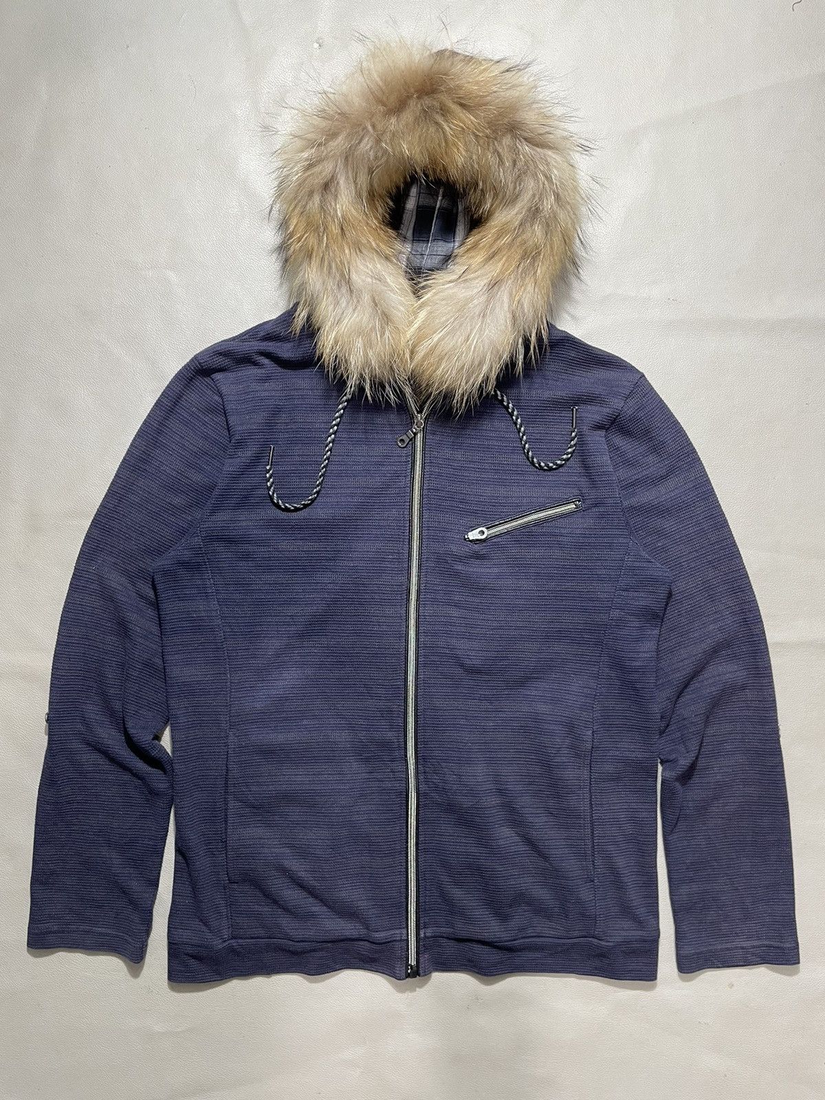 If Six Was Nine × Japanese Brand × Le Grande Bleu (L.G.B.) Plus one distressed Fur Hoodie Zip Size US L / EU 52-54 / 3 - 1 Thumbnail