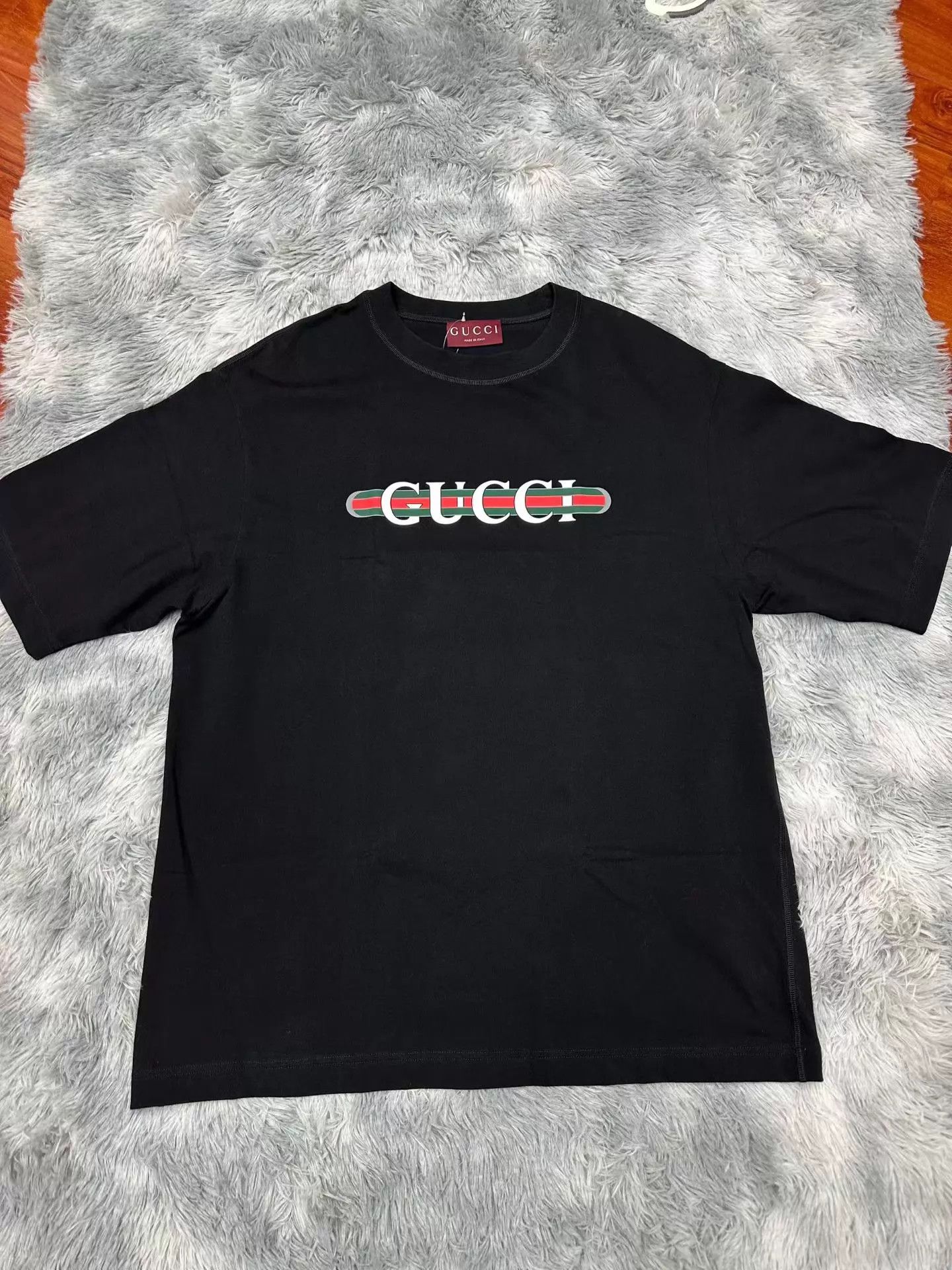Gucci Gucci New Red Green Striped Logo T-shirt XL Size US XL / EU 56 / 4 - 1 Thumbnail