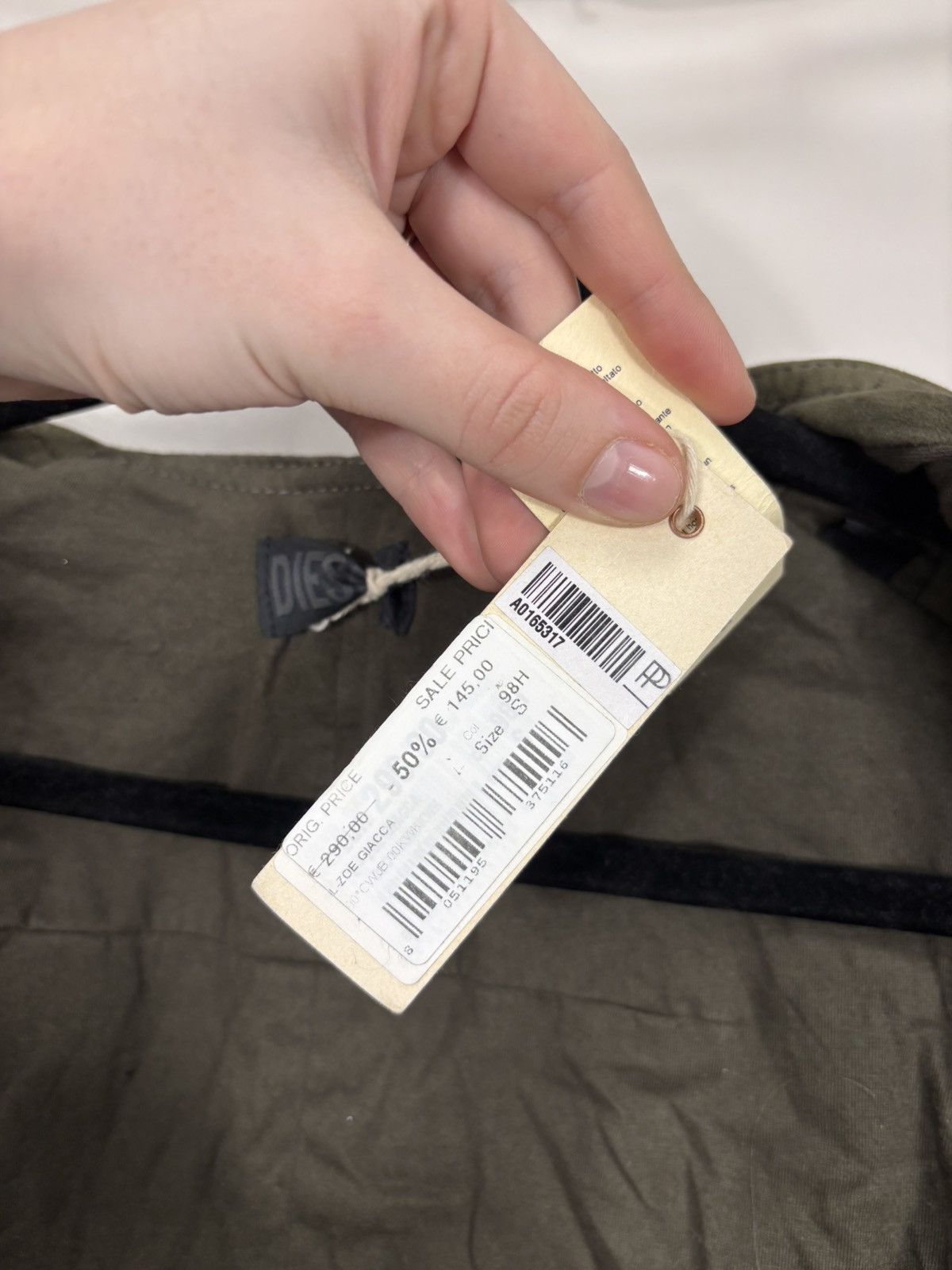 Diesel Diesel L-Zoe NWT Women’s Olive Green Leather Vest Jacket Size S / US 4 / IT 40 - 13 Thumbnail