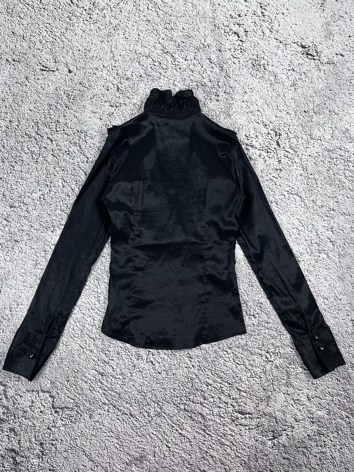 Japanese Brand Vintage AvantGarde Ruffle Blouse Shirt Top Gothic Size M / US 6-8 / IT 42-44 - 7 Thumbnail