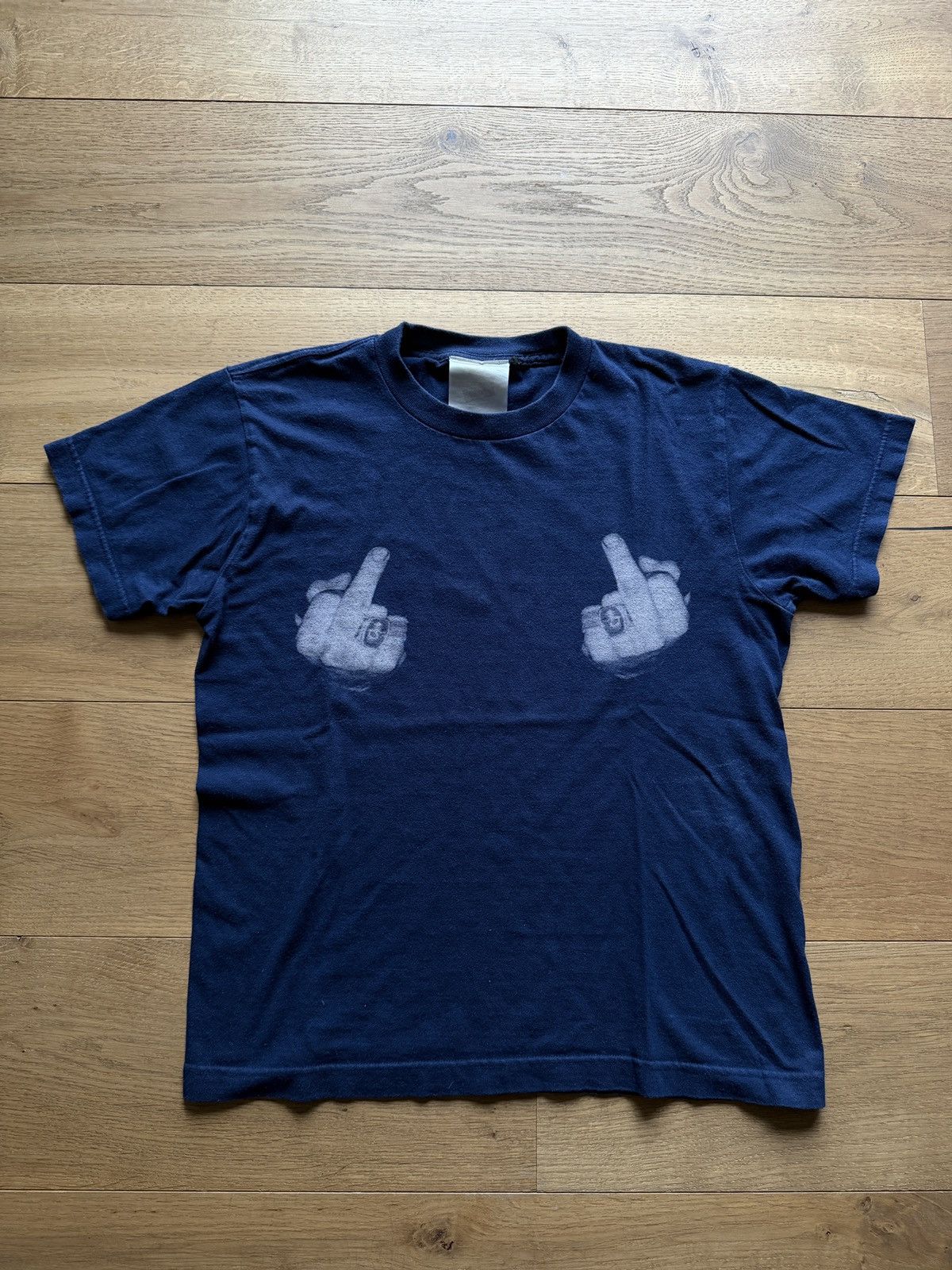 Other Navy Blue Japanese Brand Tee Size US M / EU 48-50 / 2 - 1 Thumbnail