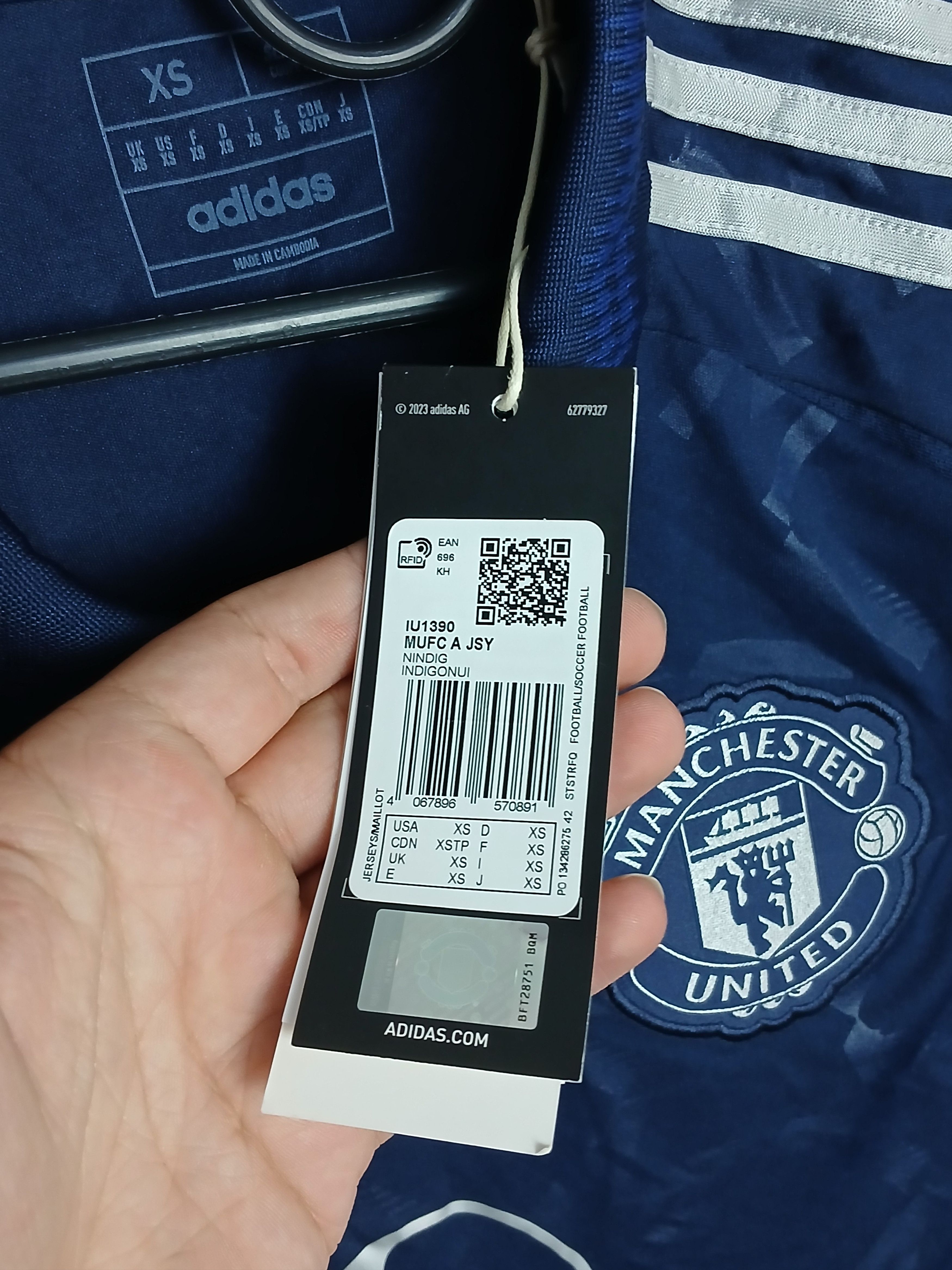 Adidas New Manchester United 24/25 Away Zirkzee Football Jersey Size US XS / EU 42 / 0 - 11 Thumbnail