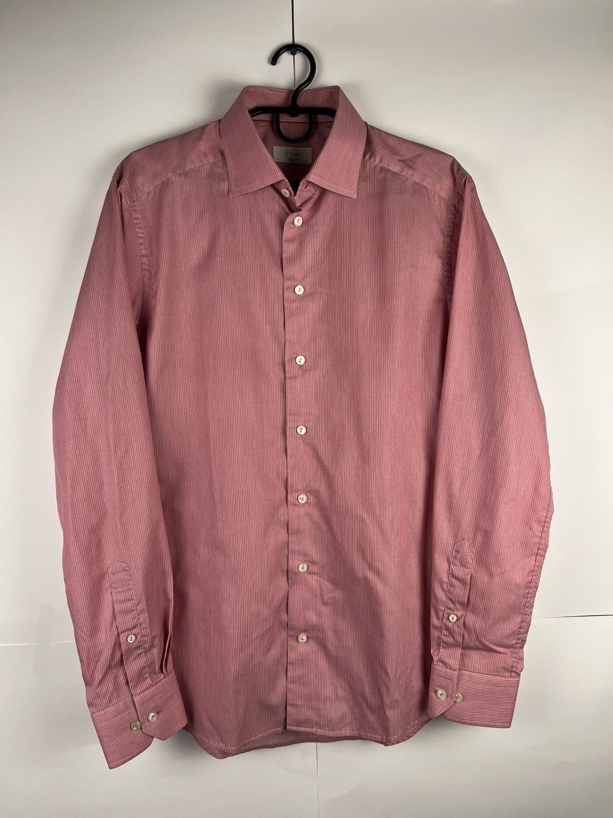 Eton Eton Luxury Striped Cotton Long Sleeve Shirt Button Up Size US L / EU 52-54 / 3 - 1 Thumbnail