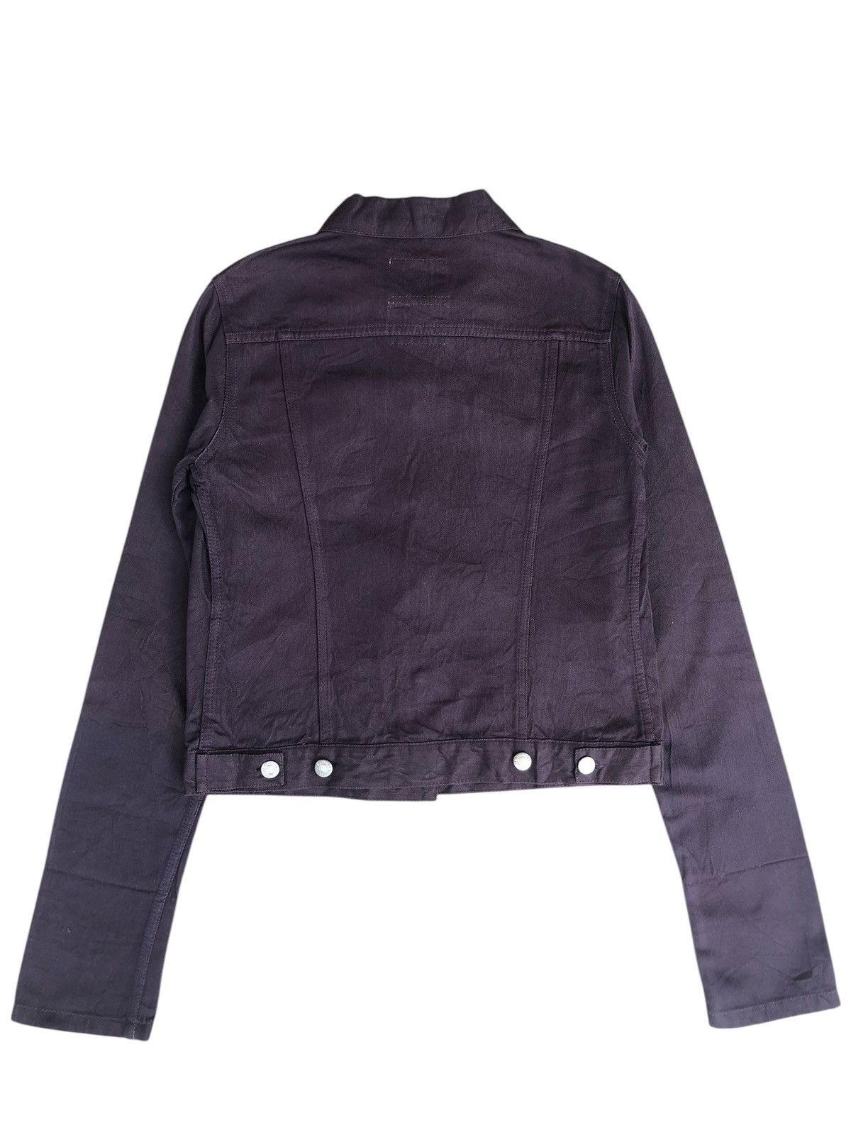 Helmut Lang Helmut Lang Denim Jacket Raw Silk Denim Size US XXS / EU 40 - 2 Thumbnail