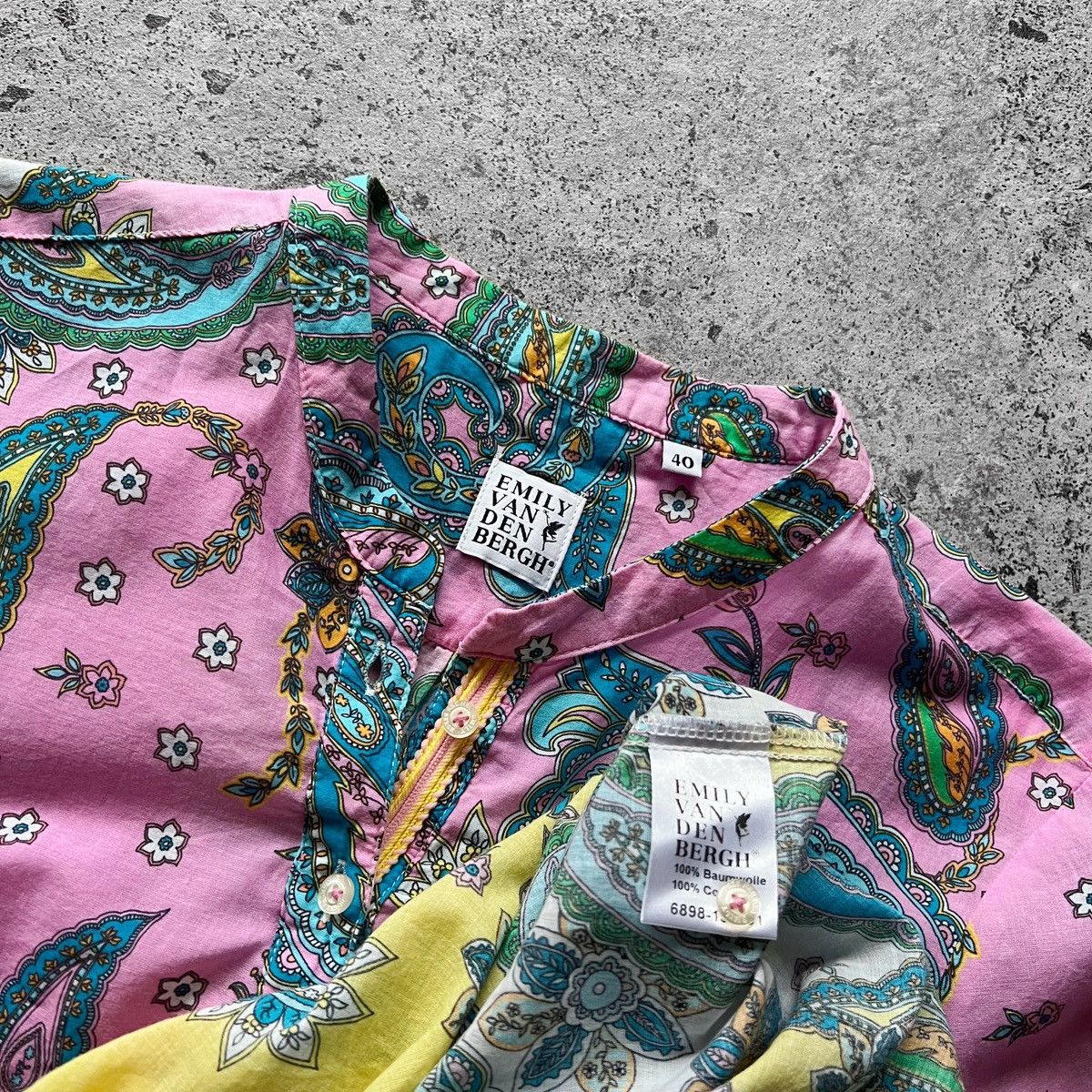 Designer Emily Van Den Bergh Womens Multicolor Long Sleeve Blouse Size S / US 4 / IT 40 - 6 Thumbnail