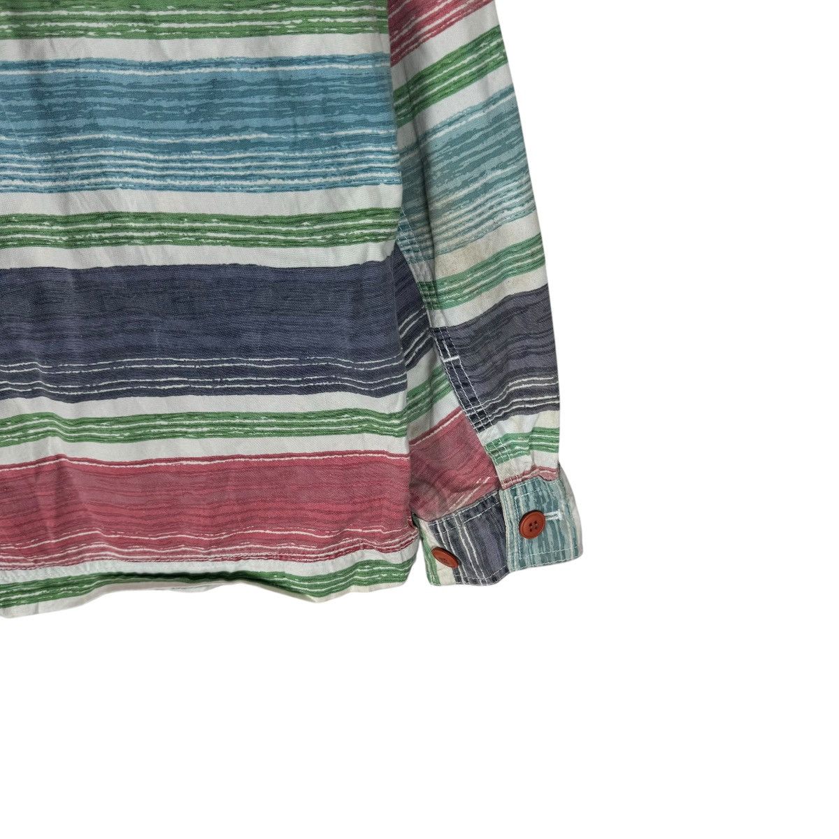 Nigel Cabourn × Vintage 🔥NIGEL CABOURN RAINBOW STRIPED JACKET Size US L / EU 52-54 / 3 - 8 Thumbnail
