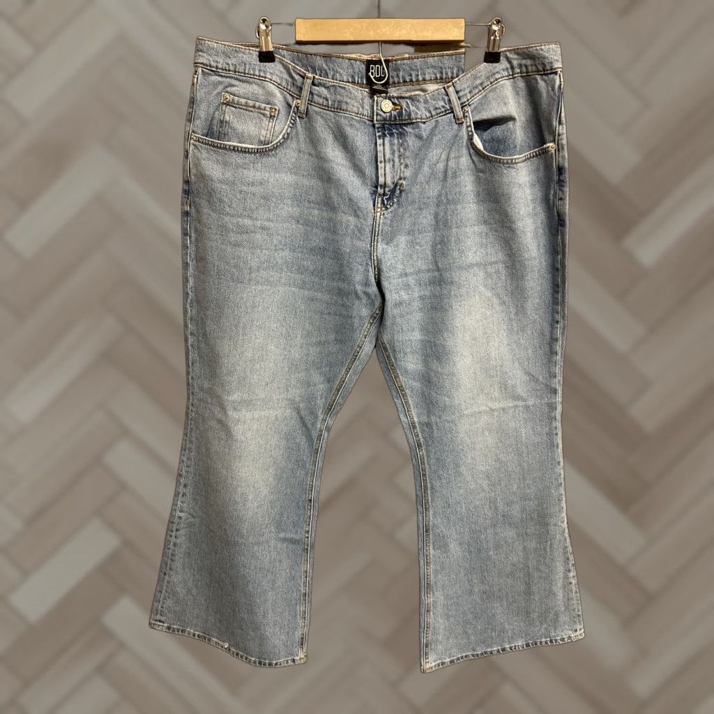 Bdg BDG Jeans Womens 36 Flare Ultra Low Rise Stone Wash Blue Stretch NWT Size 25" / US 0 / IT 36 - 1 Thumbnail