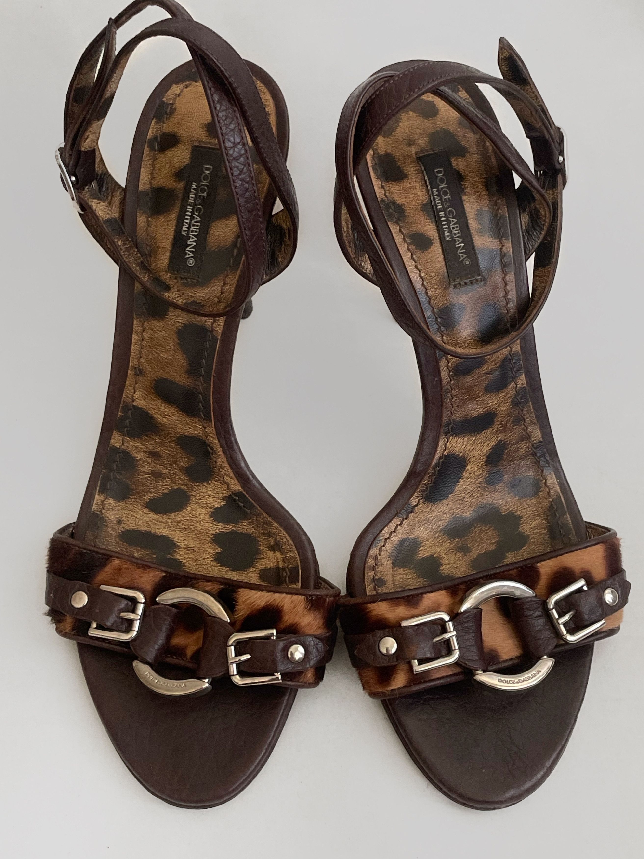 Dolce & Gabbana Archive Dolce Gabbana leopard leather/fur mules/heels 2000s Size US 8 / IT 38 - 2 Thumbnail