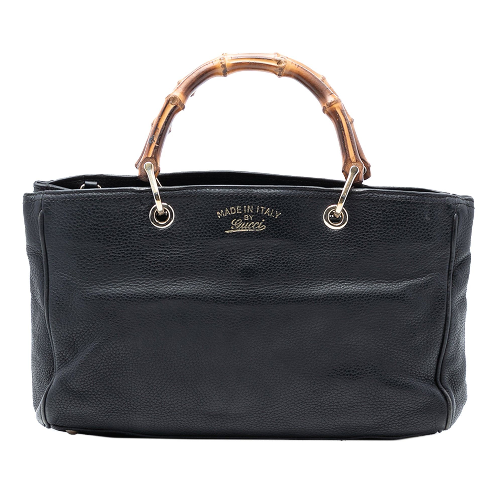 Gucci Medium Calfskin Bamboo Shopper Satchel Size ONE SIZE - 1 Thumbnail