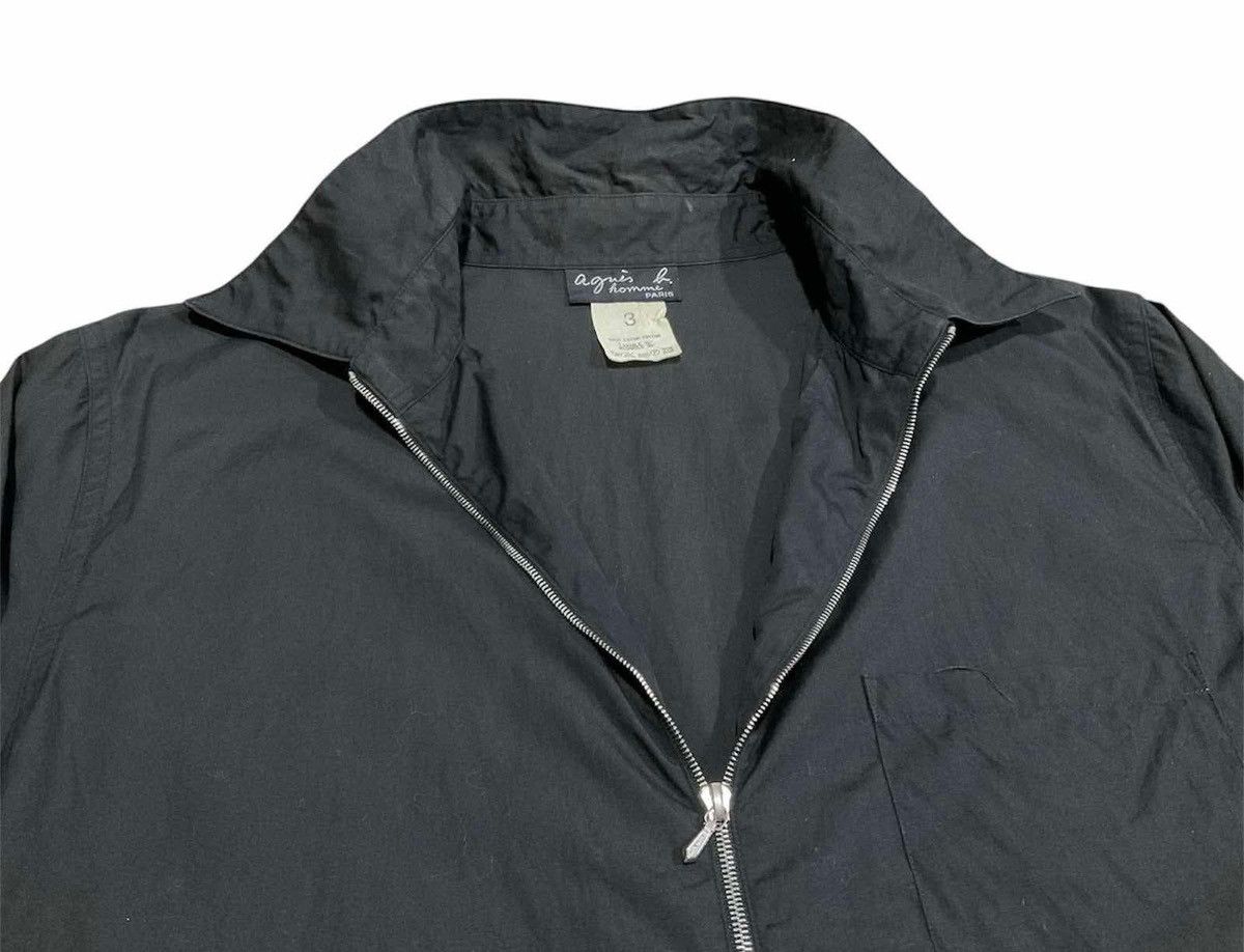 Designer × Japanese Brand × agnes b. 🔥Vintage Agnes B Homme Paris Nylon Zip Up Shirt Size US M / EU 48-50 / 2 - 3 Thumbnail