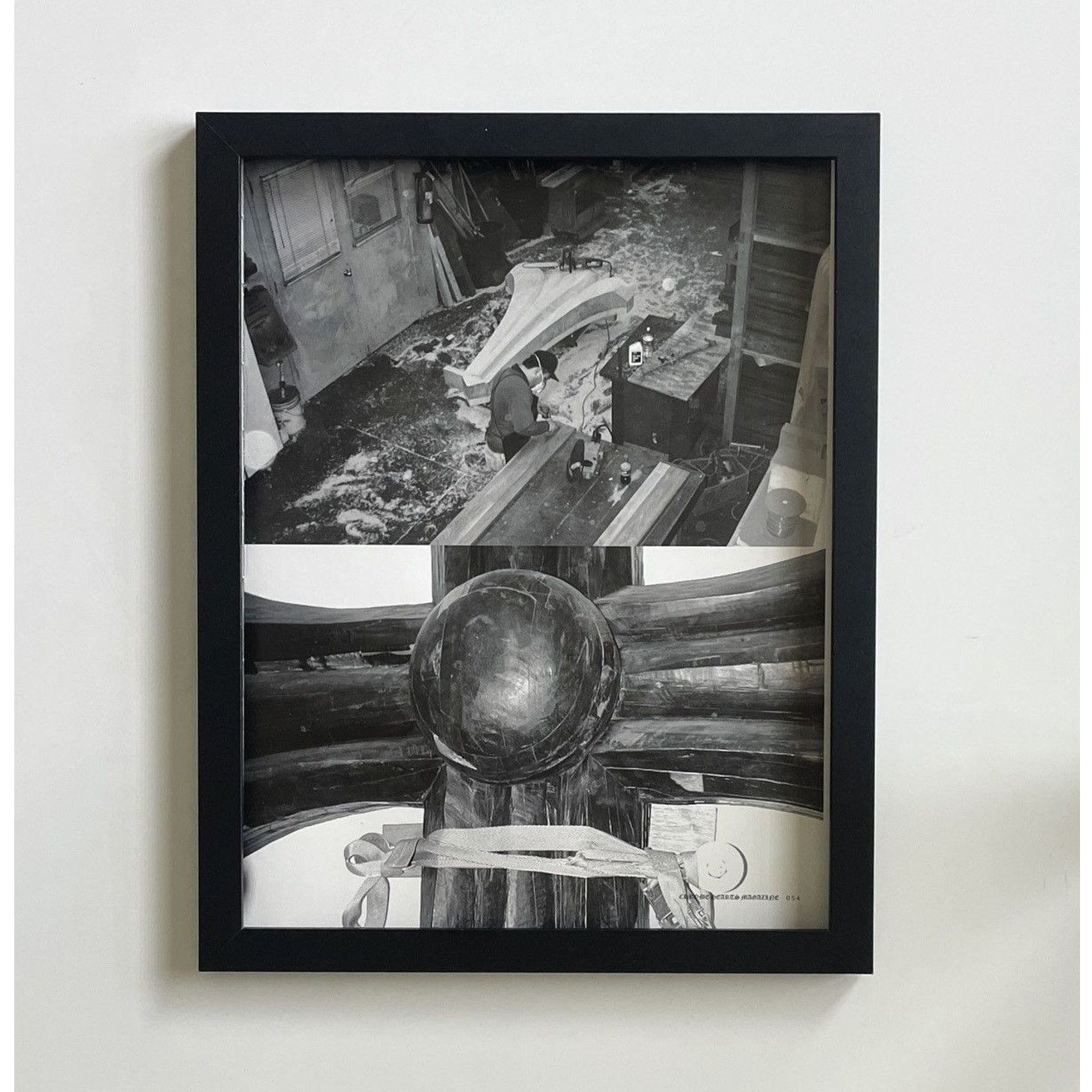 Chrome Hearts × Vintage Chrome Hearts wooden cross photo Poster framed 9x11 Size ONE SIZE - 1 Thumbnail
