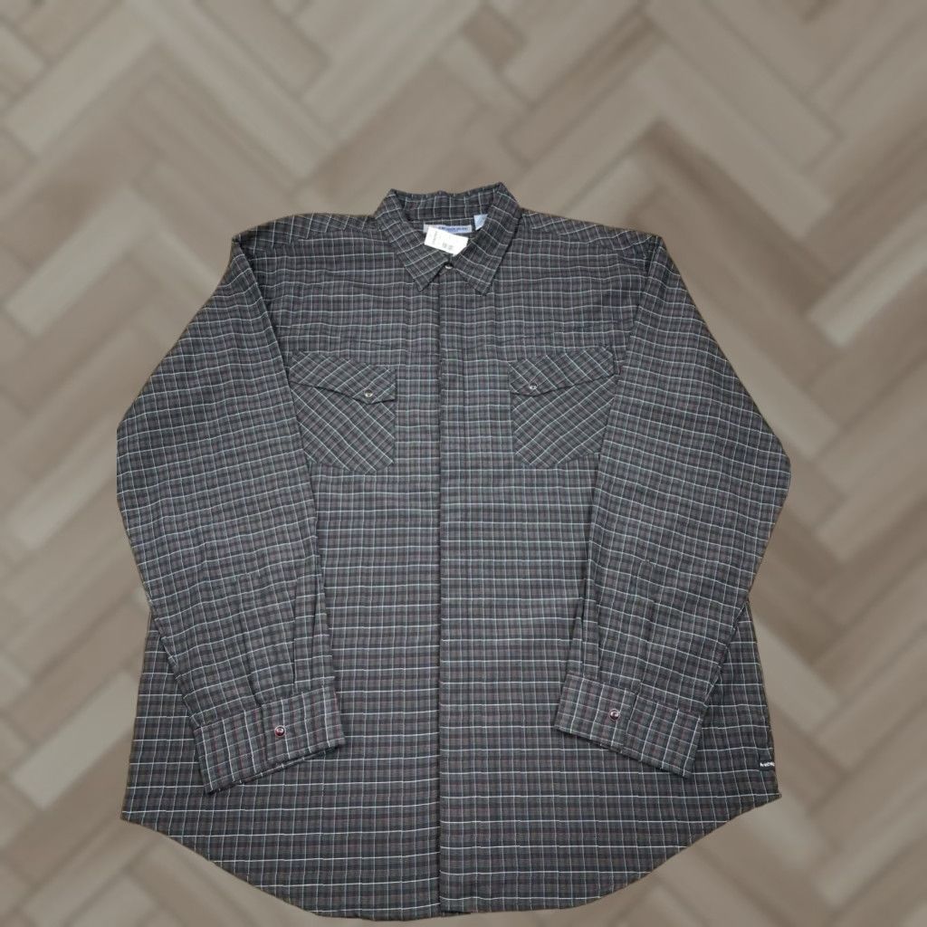 Anchor Blue VINTAGE Anchor Blue Shirt 2XL Blue Plaid Button-Down Long Sleeve Men Size US XXL / EU 58 / 5 - 1 Thumbnail