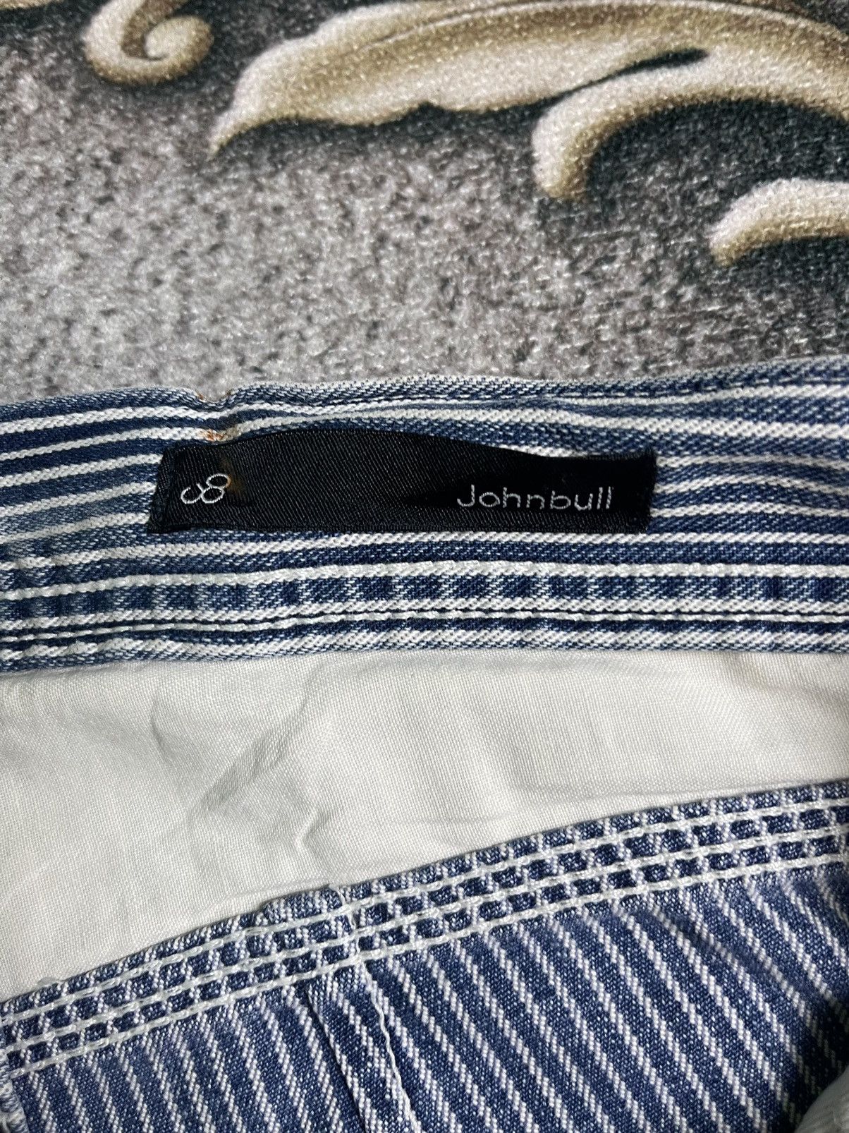 Japanese Brand × Johnbull Vintage John Bull Carpenter Stripe Denim Pant Size US 30 / EU 46 - 5 Thumbnail