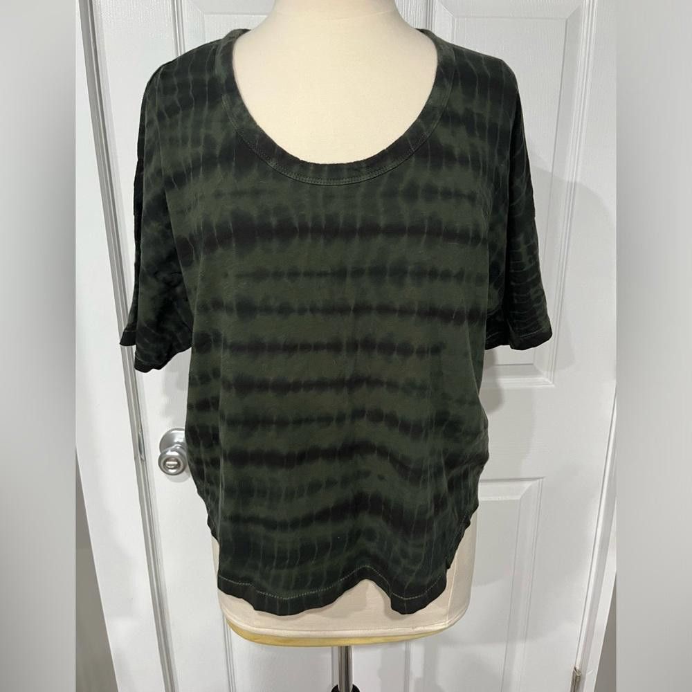 Designer Athleta Women's Green Round Neck Short Sleeve Tee Tie Dye Size S / US 4 / IT 40 - 1 Thumbnail