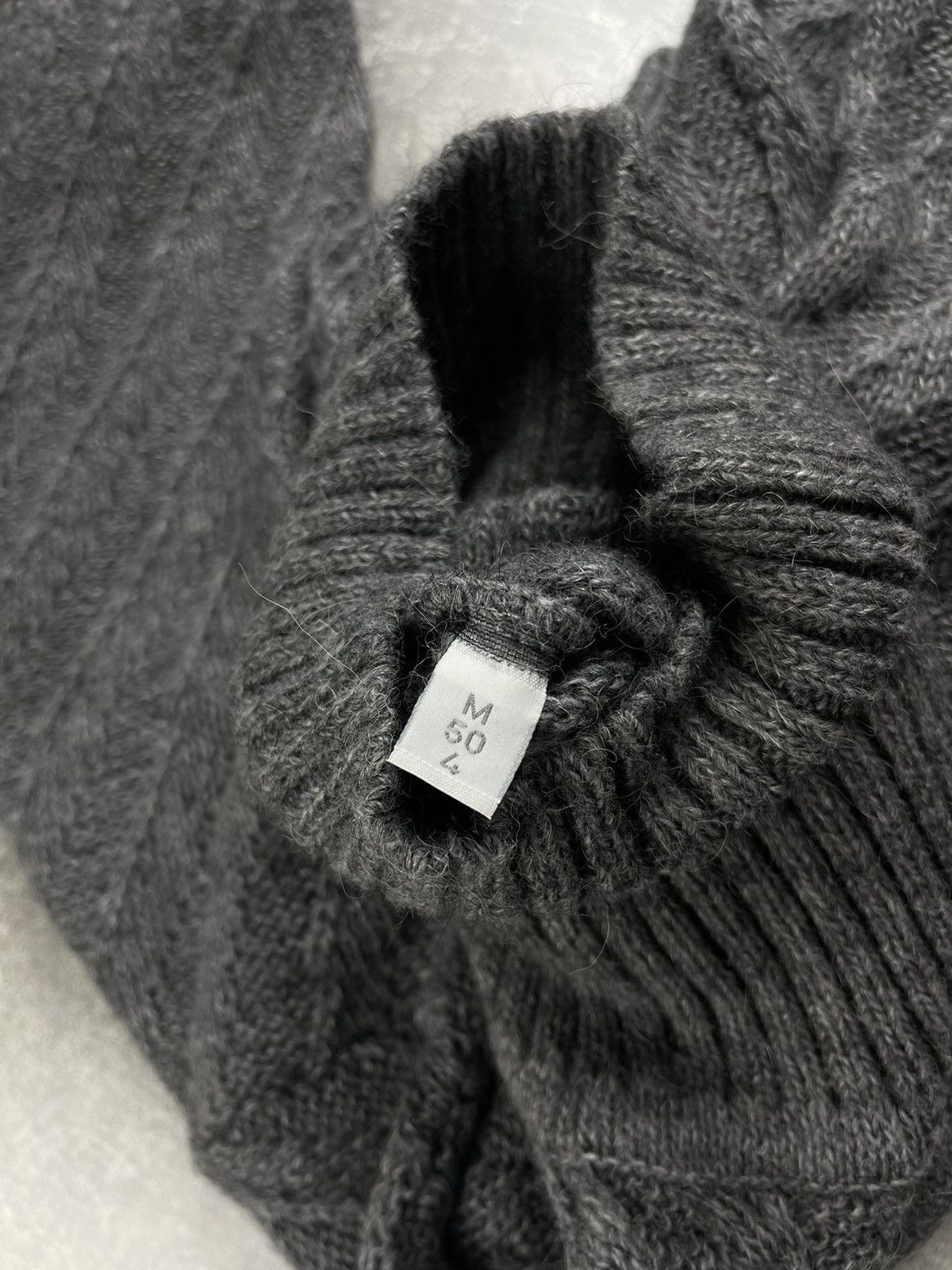 Yves Saint Laurent Yves Saint Laurent Pour Homme Cable Knit Turtleneck Sweater Size US M / EU 48-50 / 2 - 12 Thumbnail