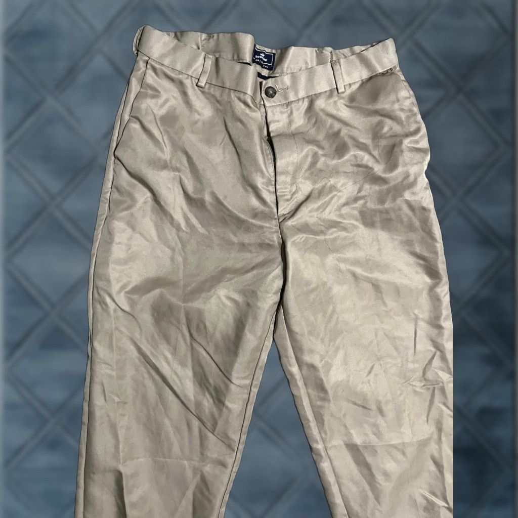 Dockers DOCKERS Mens Pants Dress Flat Front Classic Fit 34x32 Khaki Brown Polyester Cotton Blend Chino 90s Army Apple Vintage? Size US 34 / EU 50 - 1 Thumbnail