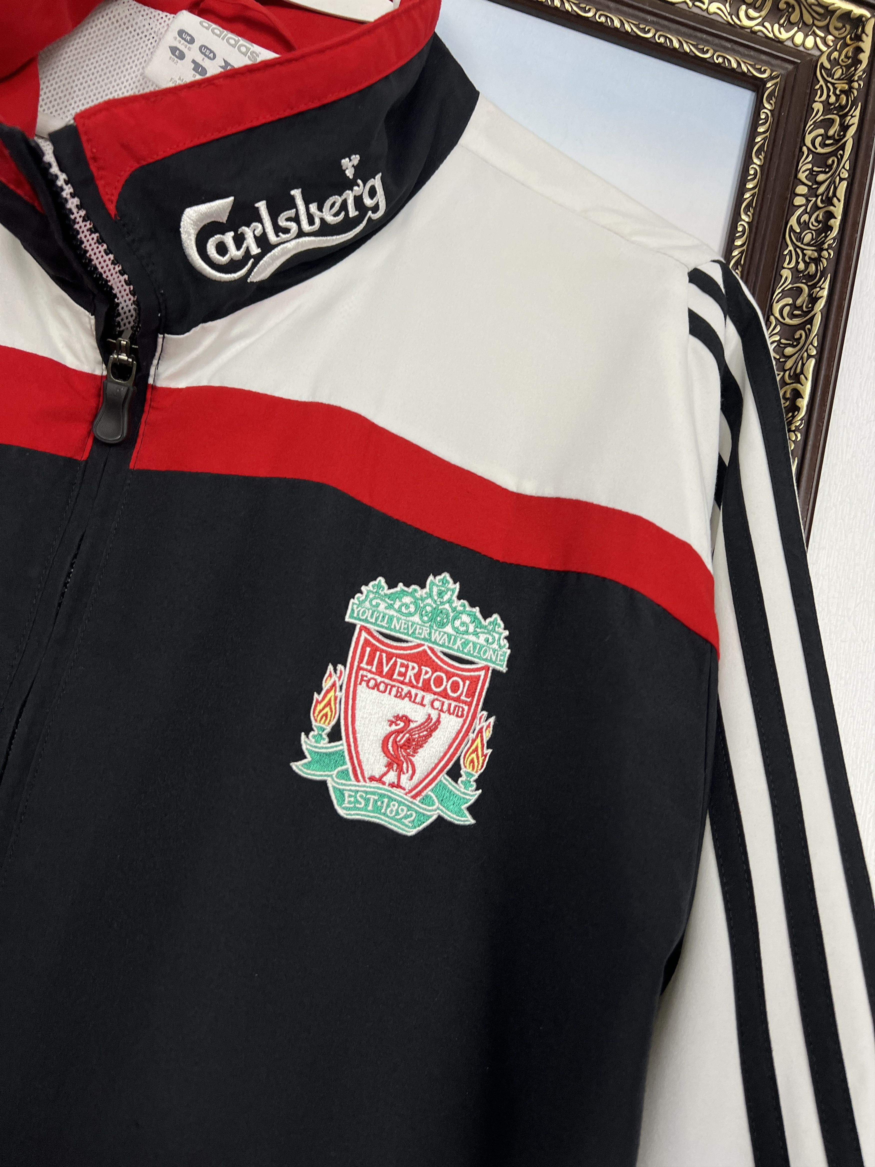 Adidas Vintage Adidas Liverpool Football Jacket Soccer Track Top Size US L / EU 52-54 / 3 - 3 Thumbnail