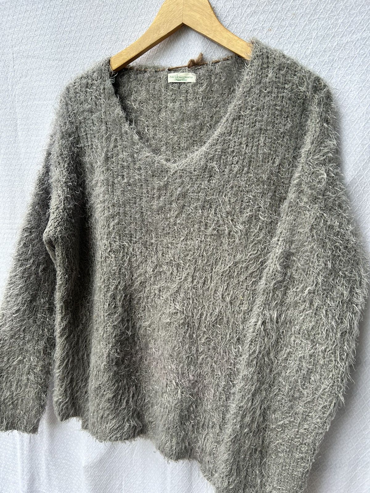 Japanese Brand 💸BINDINGOFFER💸Fuzzy mohair japanese style kurt cobain Size US L / EU 52-54 / 3 - 4 Thumbnail