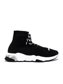 image of Balenciaga O1La1Rc1A1123 Speed Clear Sole Sneakers In Black, Women's (Size 4)