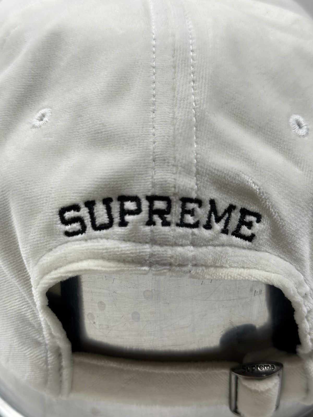 Supreme Supreme Velvet 2-Tone 6-Panel Cap Hat Size ONE SIZE - 6 Thumbnail