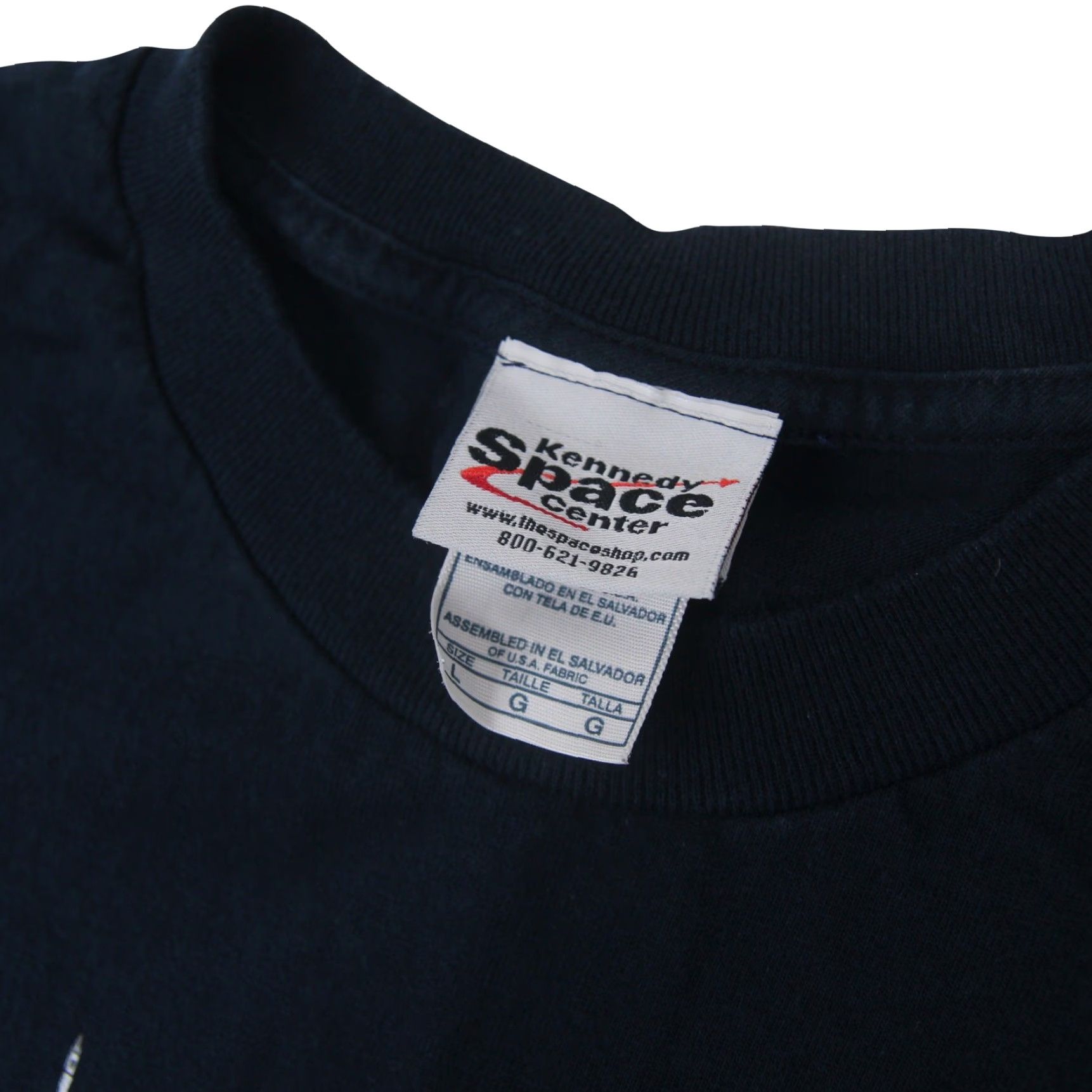 Vintage VINTAGE Kennedy Space Center Space Ship Mens L T-Shirt Black Size US L / EU 52-54 / 3 - 4 Thumbnail