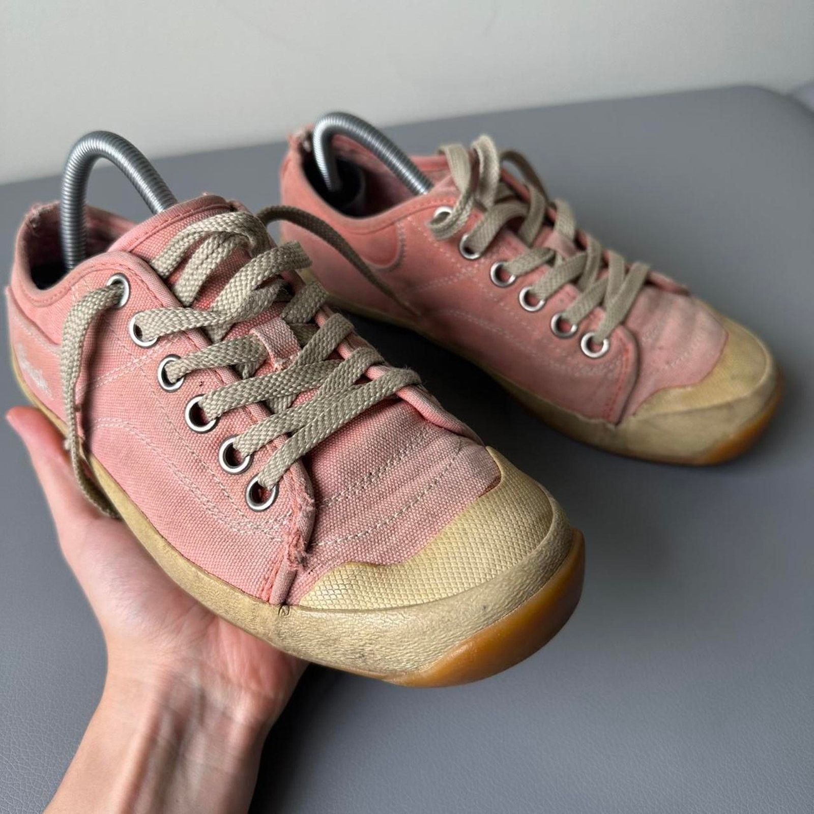 Vintage Vintage thrashed faded pink simple shoes Size US 8.5 / IT 38.5 - 3 Thumbnail
