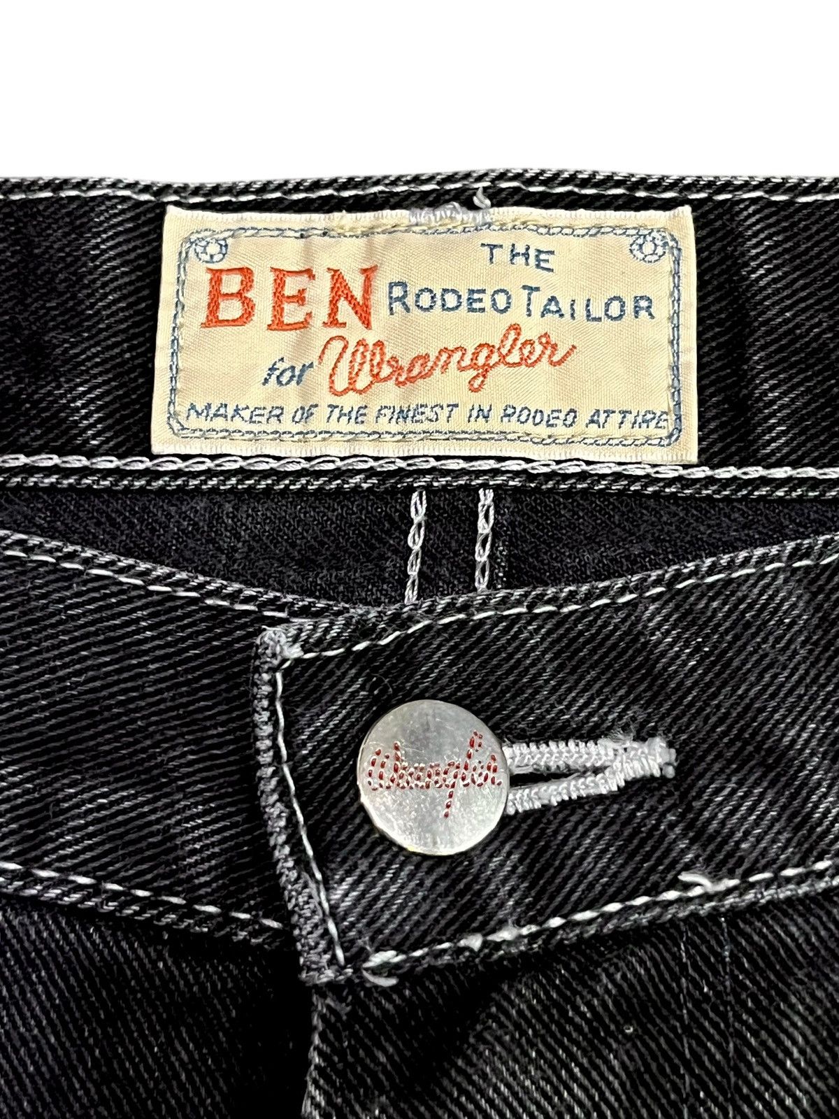 Wrangler 🔥WRAGLER x RODEO BEN TAILOR Clawmark Blasting Black Flare Size US 31 - 9 Thumbnail