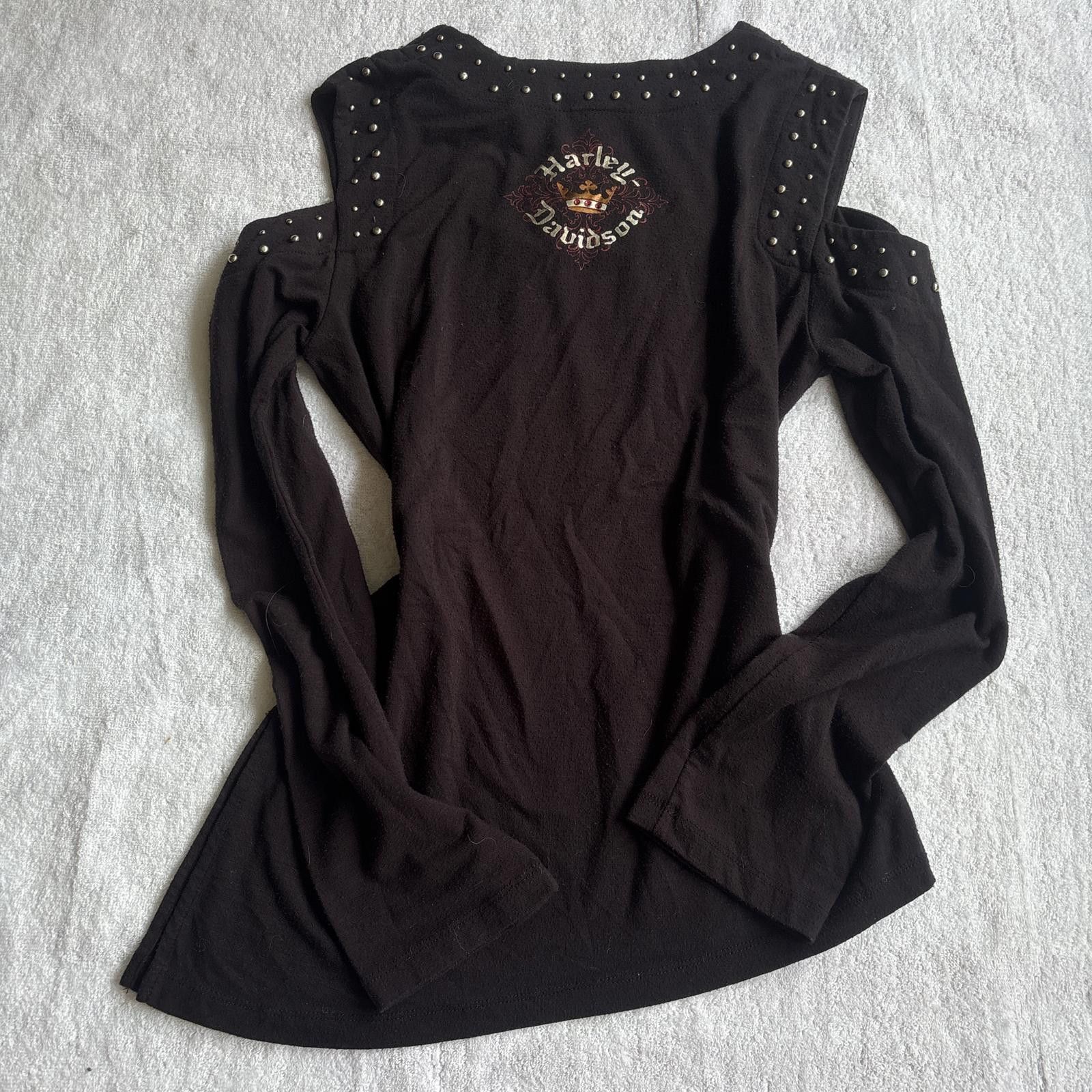 Harley Davidson vintage grunge harley davidson studded tee Size S / US 4 / IT 40 - 1 Thumbnail