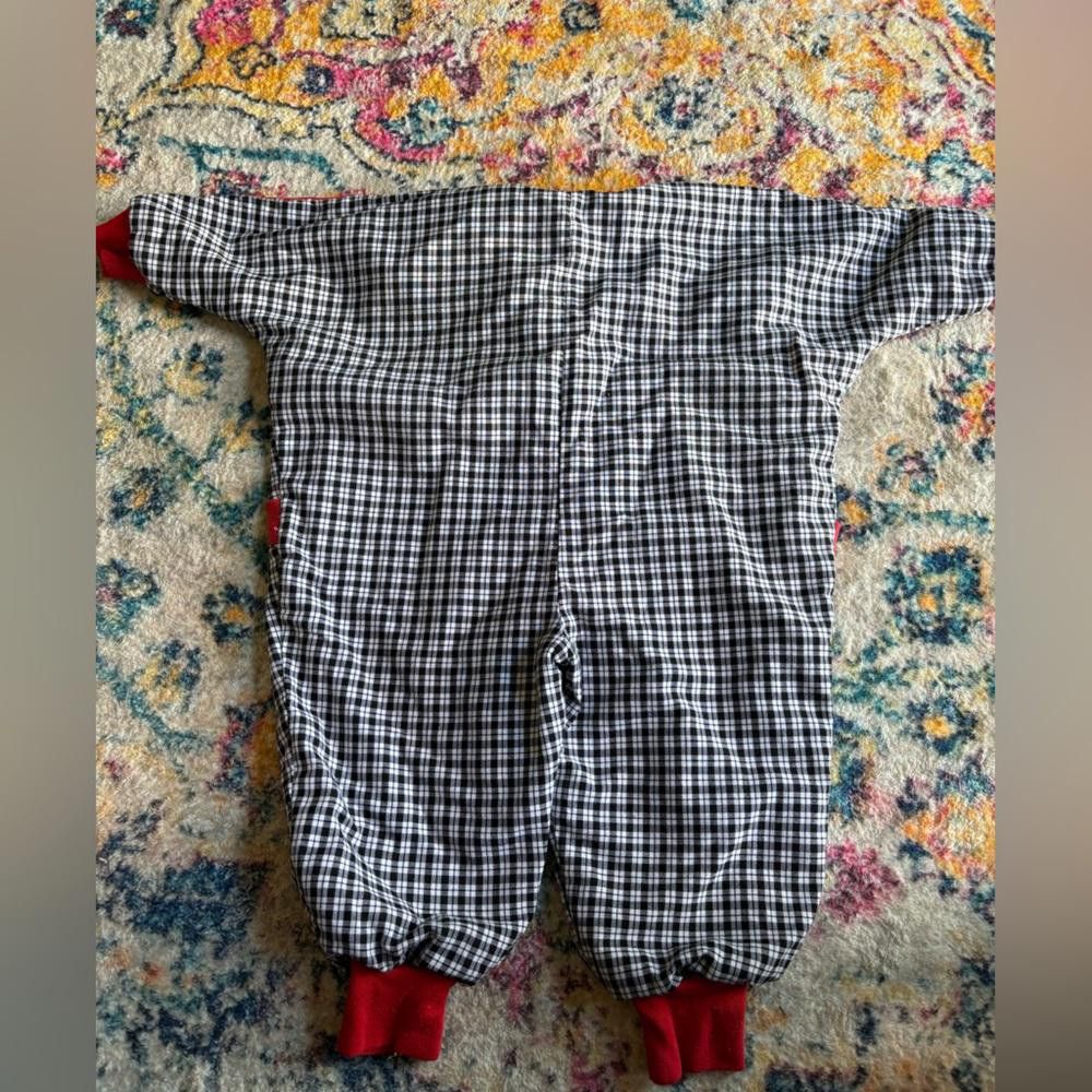 Designer Vintage Checkered Toddler Jumpsuit Size US XXS / EU 40 - 2 Thumbnail