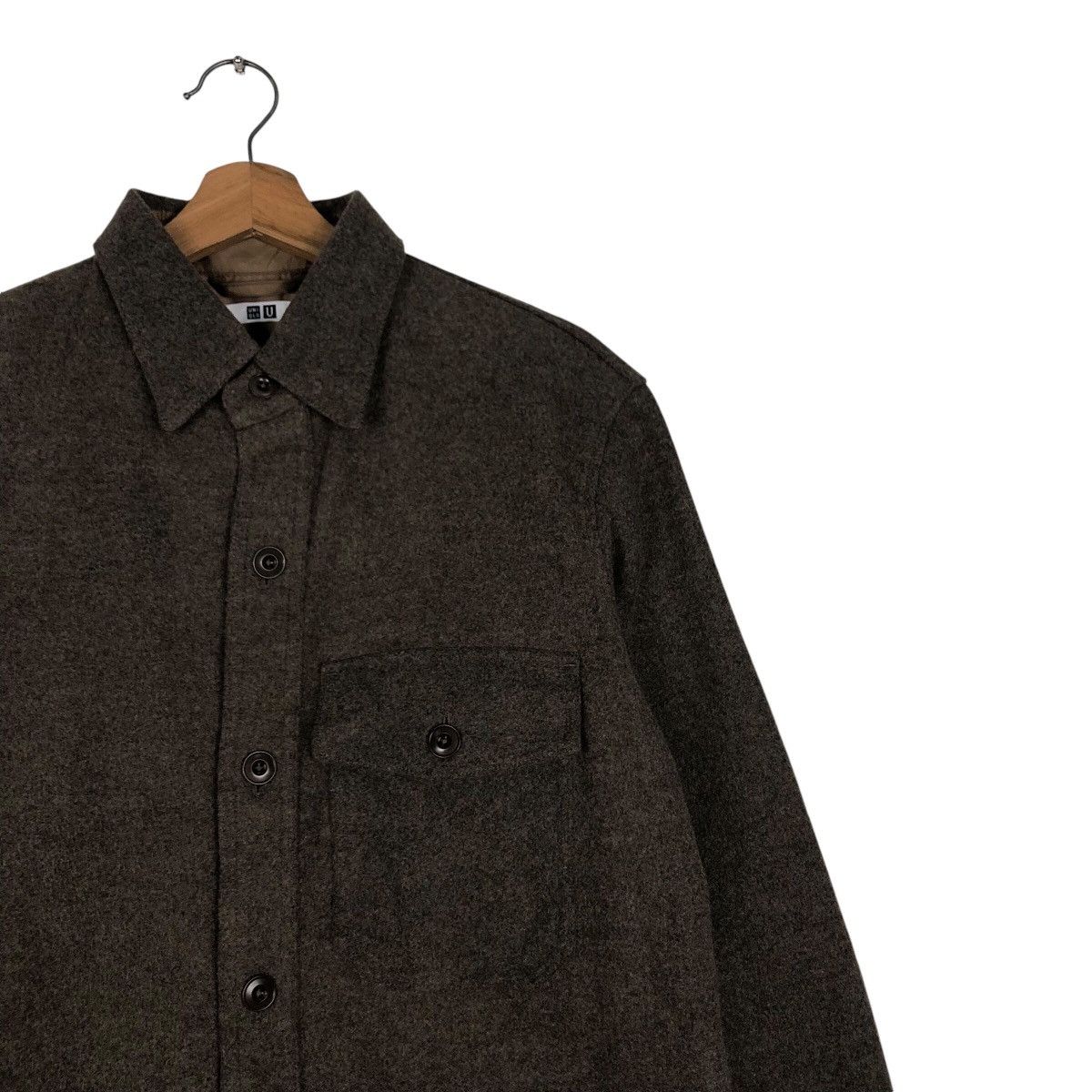 Uniqlo 📌Vintage Wool Shirt Jacket Button Uniqlo Size US S / EU 44-46 / 1 - 7 Thumbnail