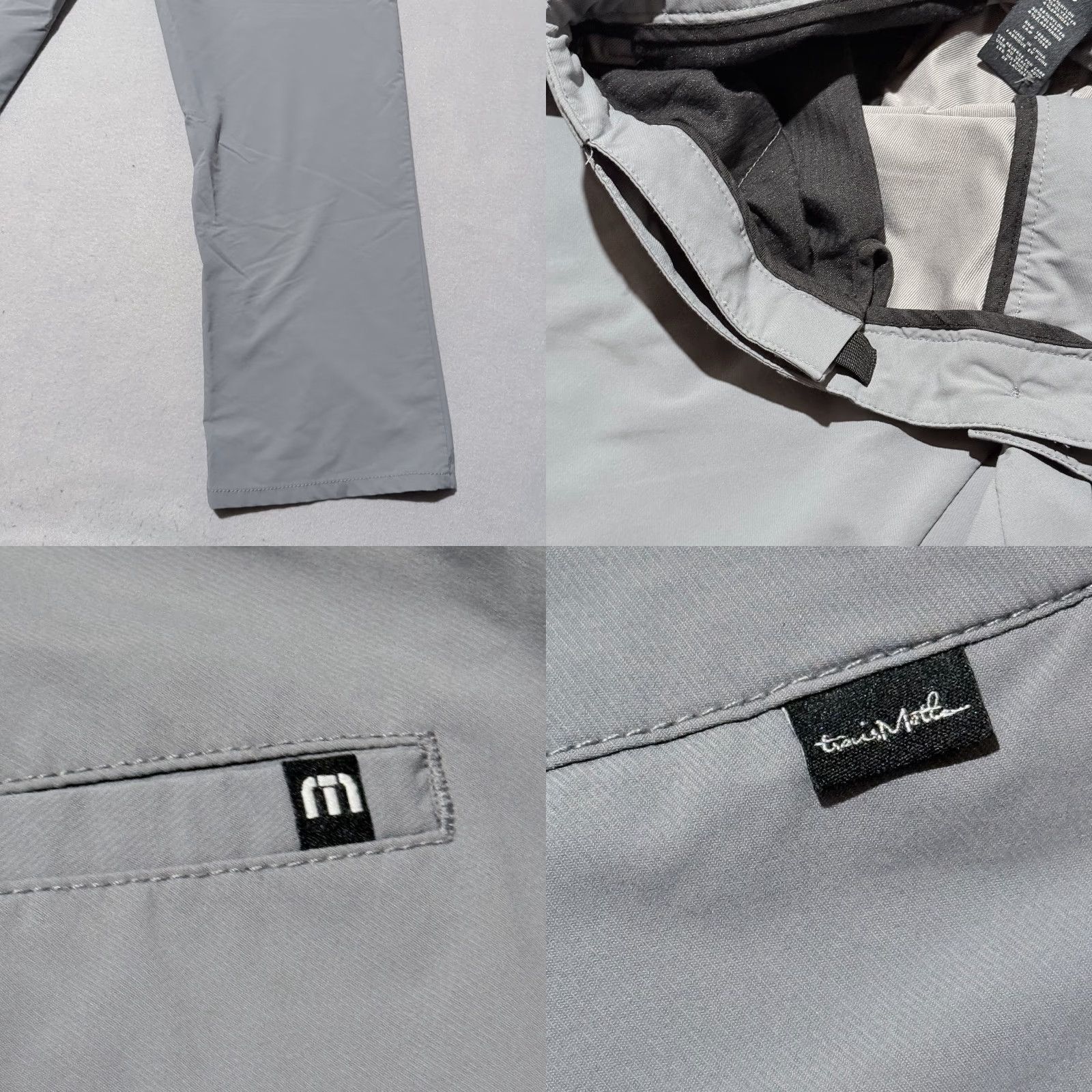 TravisMathew TravisMathew Golf Pants Men Gray 36 Stretch - 36 Chino, Flat Front, Regular, Inseam 27, Logo, Buttons Zip, Solid, Casual Accessories Size US 36 / EU 52 - 8 Thumbnail