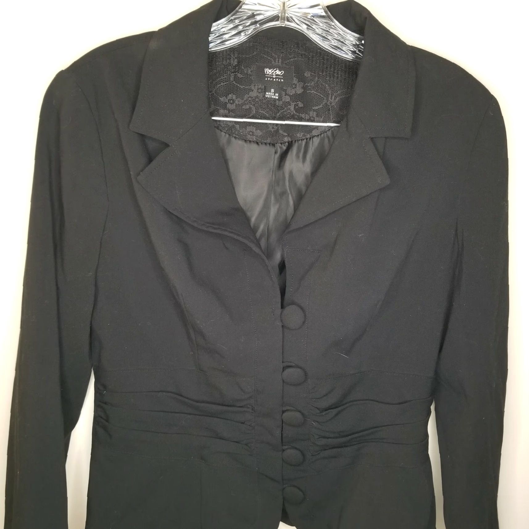 Mossimo MOSSIMO Long Sleeve Blazer Shirt Women Size S Black Size S / US 4 / IT 40 - 2 Thumbnail