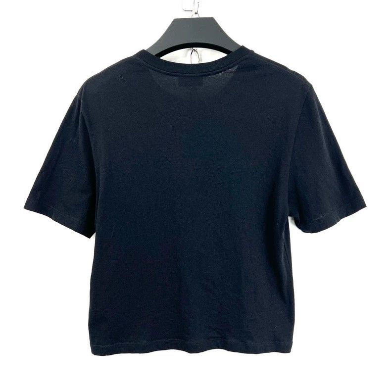 Saint Laurent Paris Saint Laurent ParisBlack small logo embroidered short slee Size US M / EU 48-50 / 2 - 2 Thumbnail