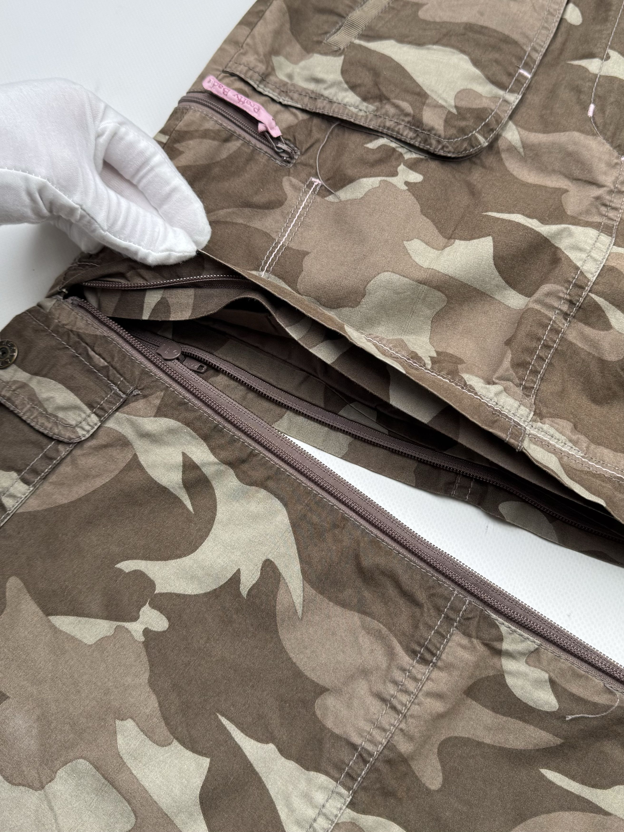 Vintage 90's Military Style Cargo Skirt With Zipped B287(V491)E2 Size 25" / US 0 / IT 36 - 7 Thumbnail