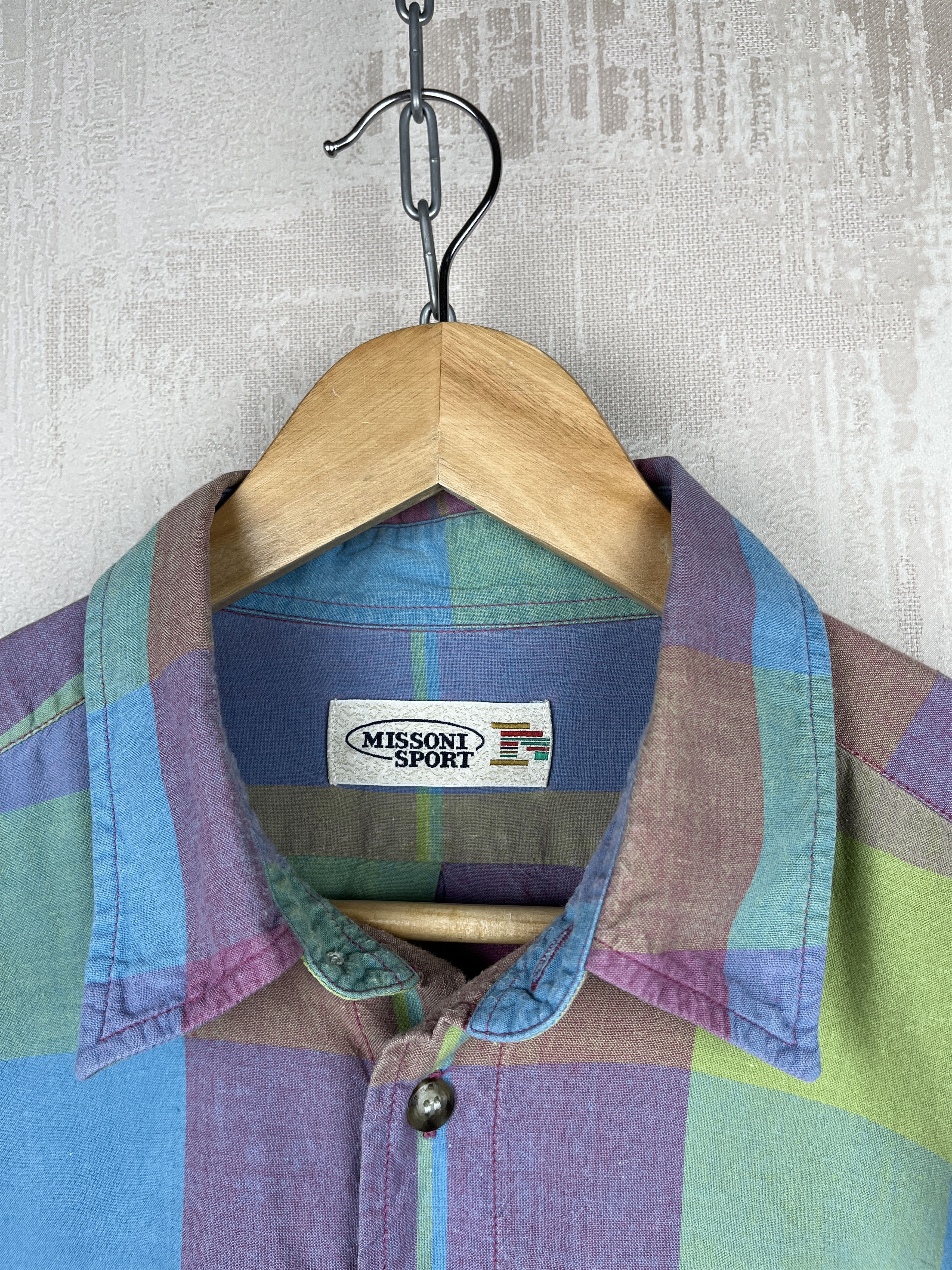 Missoni Missoni Sport Long Sleeve Check Shirt Pocket Plaid Size US M / EU 48-50 / 2 - 6 Thumbnail