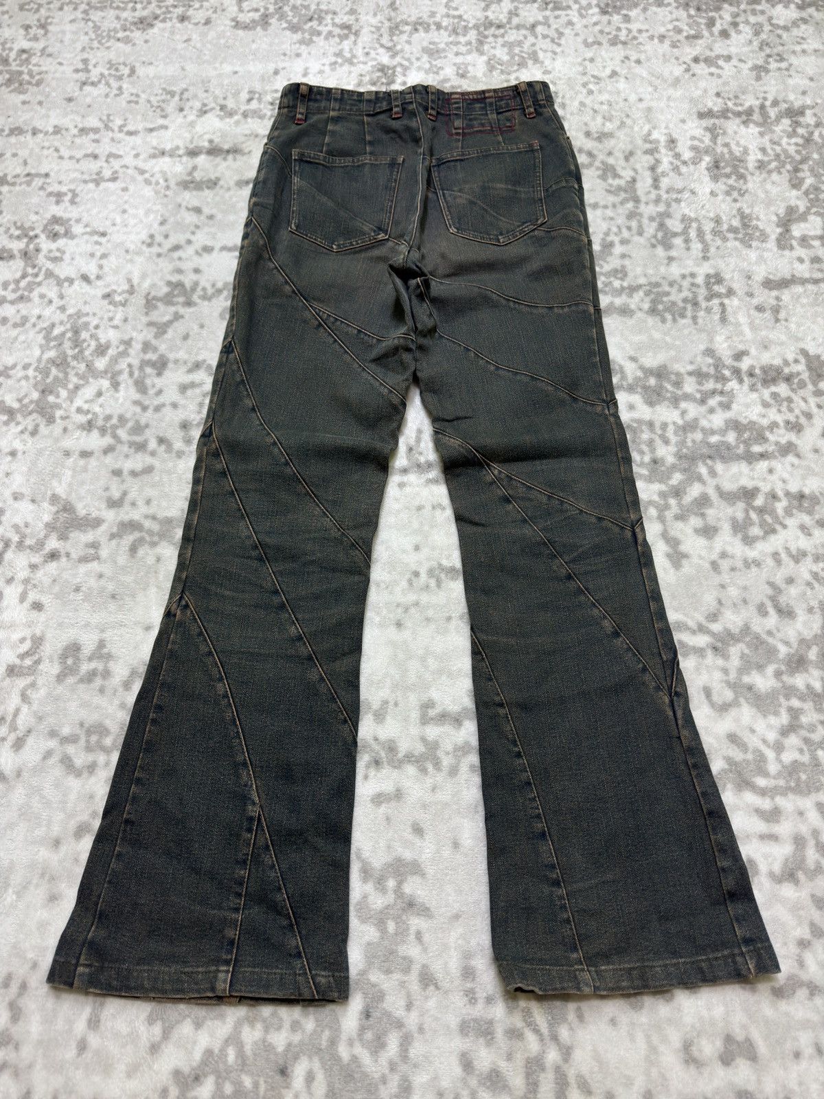 Japanese Brand VIVA PRESTO RECONSTRUCTED FLARED DENIM Size 26" / US 2 / IT 38 - 2 Thumbnail