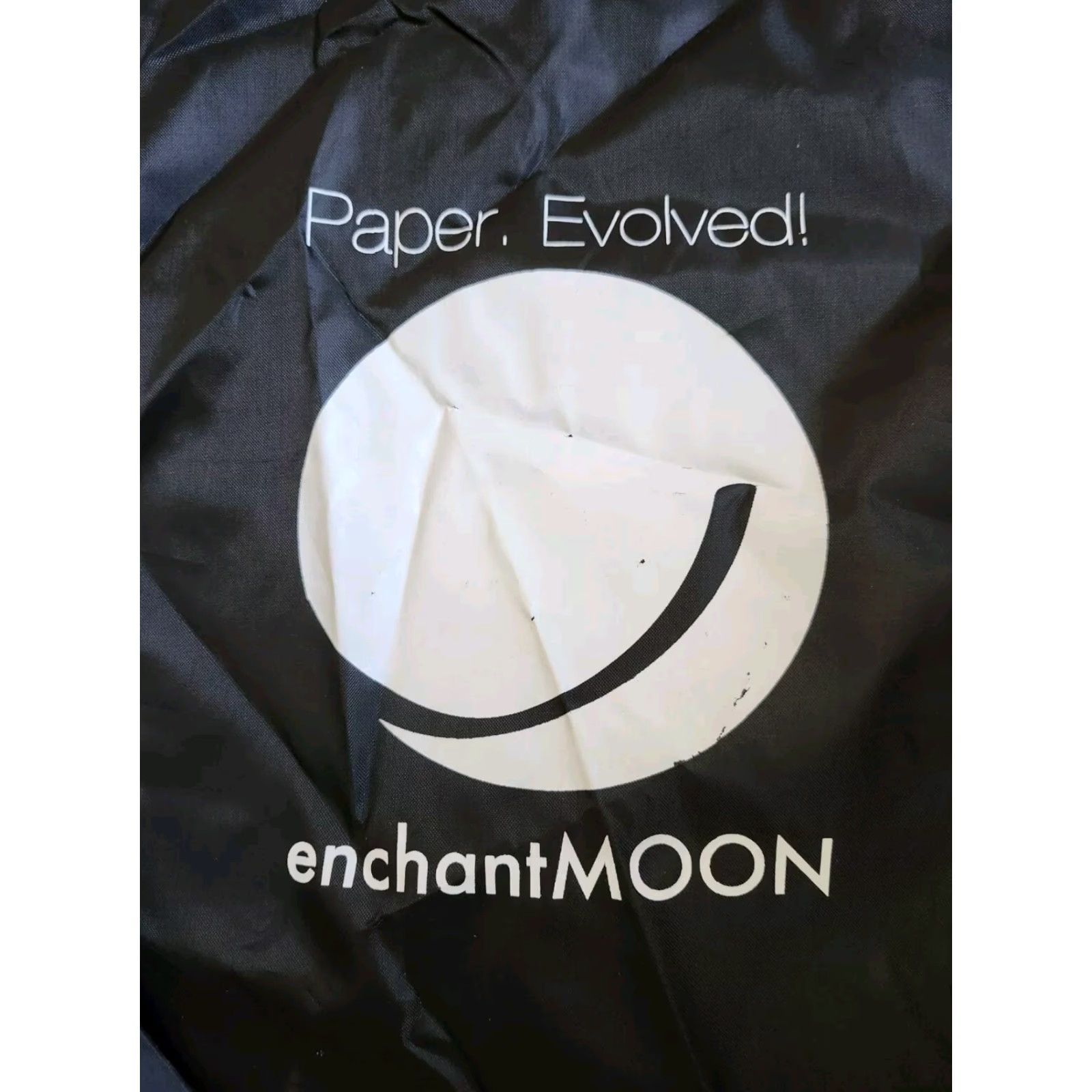Vintage EnchantMOON Backpack Bag Drawstring Solid Black Medium Mens Size ONE SIZE - 2 Thumbnail