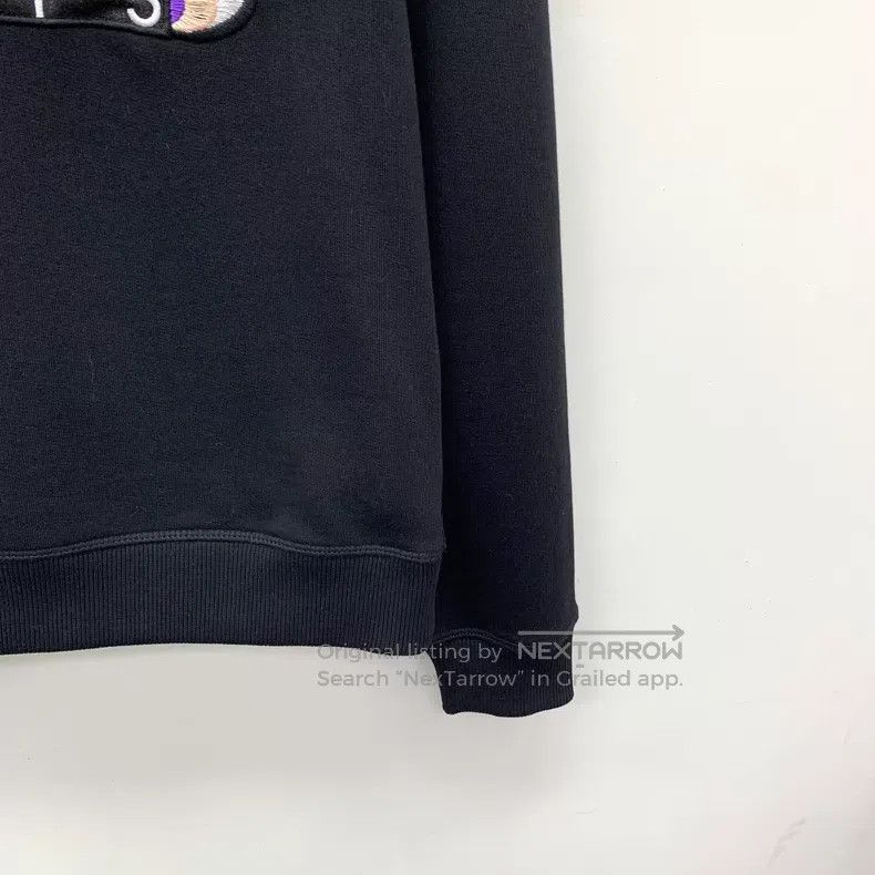Kenzo Kenzo Black Logo Embroidered Round Neck Long Sleeve Sweate Size S / US 4 / IT 40 - 4 Thumbnail