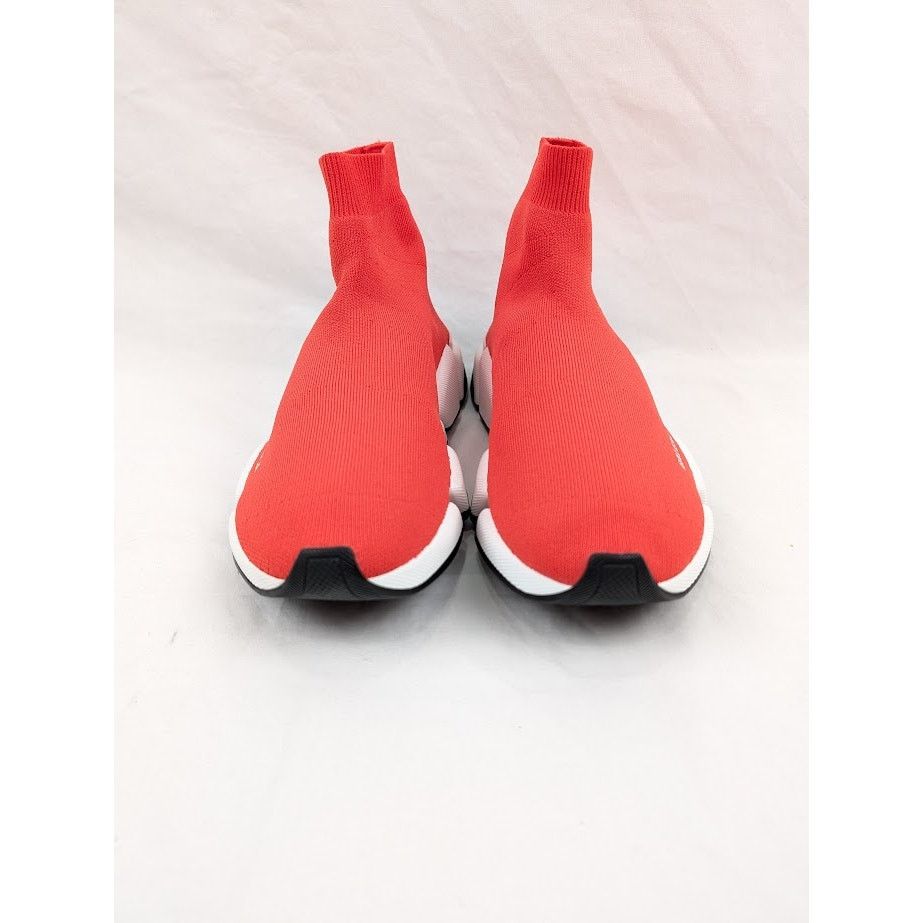 Balenciaga o1rshd1 New Recycled Speed 2.0 Low-Top Sneakers in Red/White Size US 8 / EU 41 - 16 Thumbnail