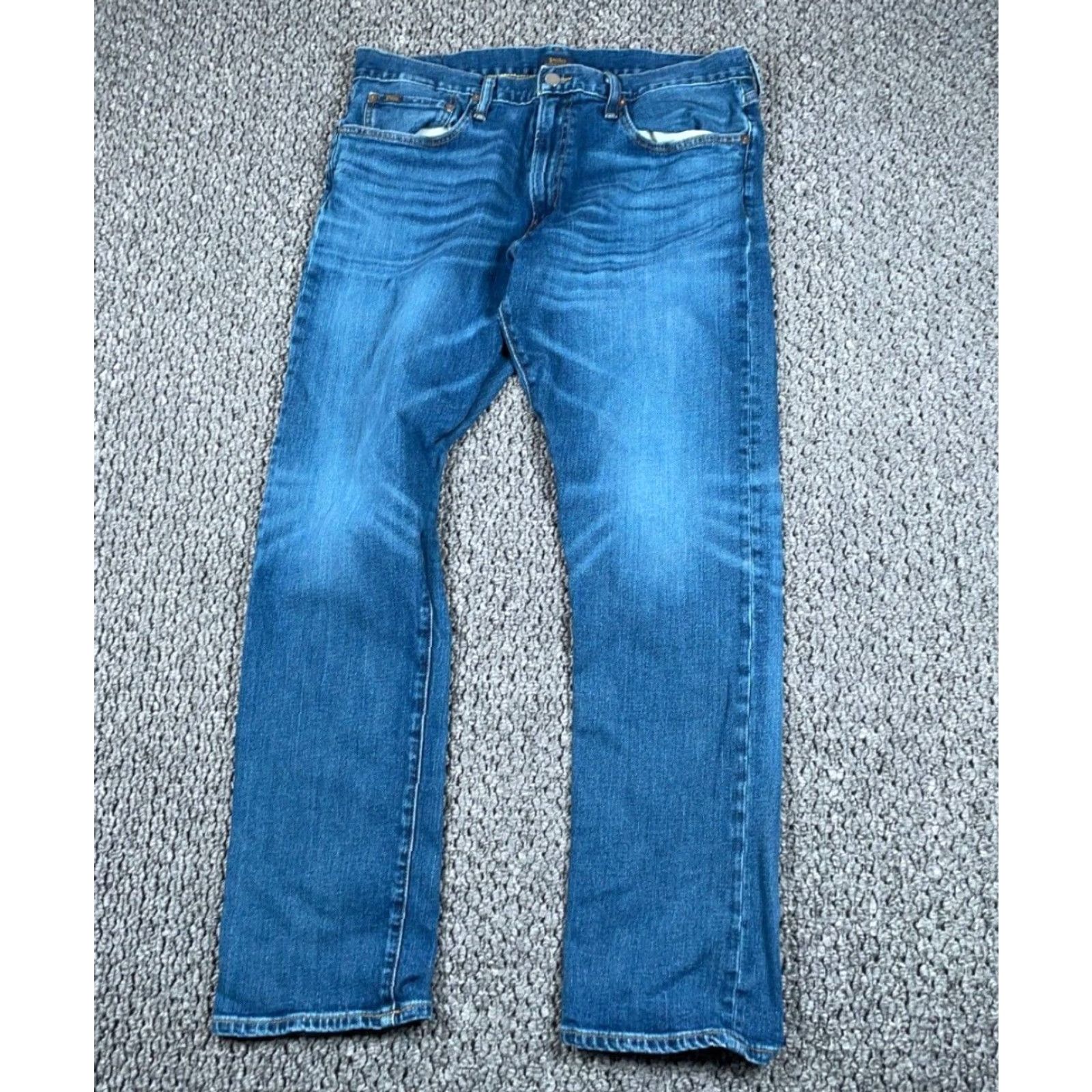 Polo Ralph Lauren Polo Ralph Lauren Jeans Hampton Relaxed Straight 35 x 31 Blue 90s Mens Size US S / EU 44-46 / 1 - 2 Thumbnail