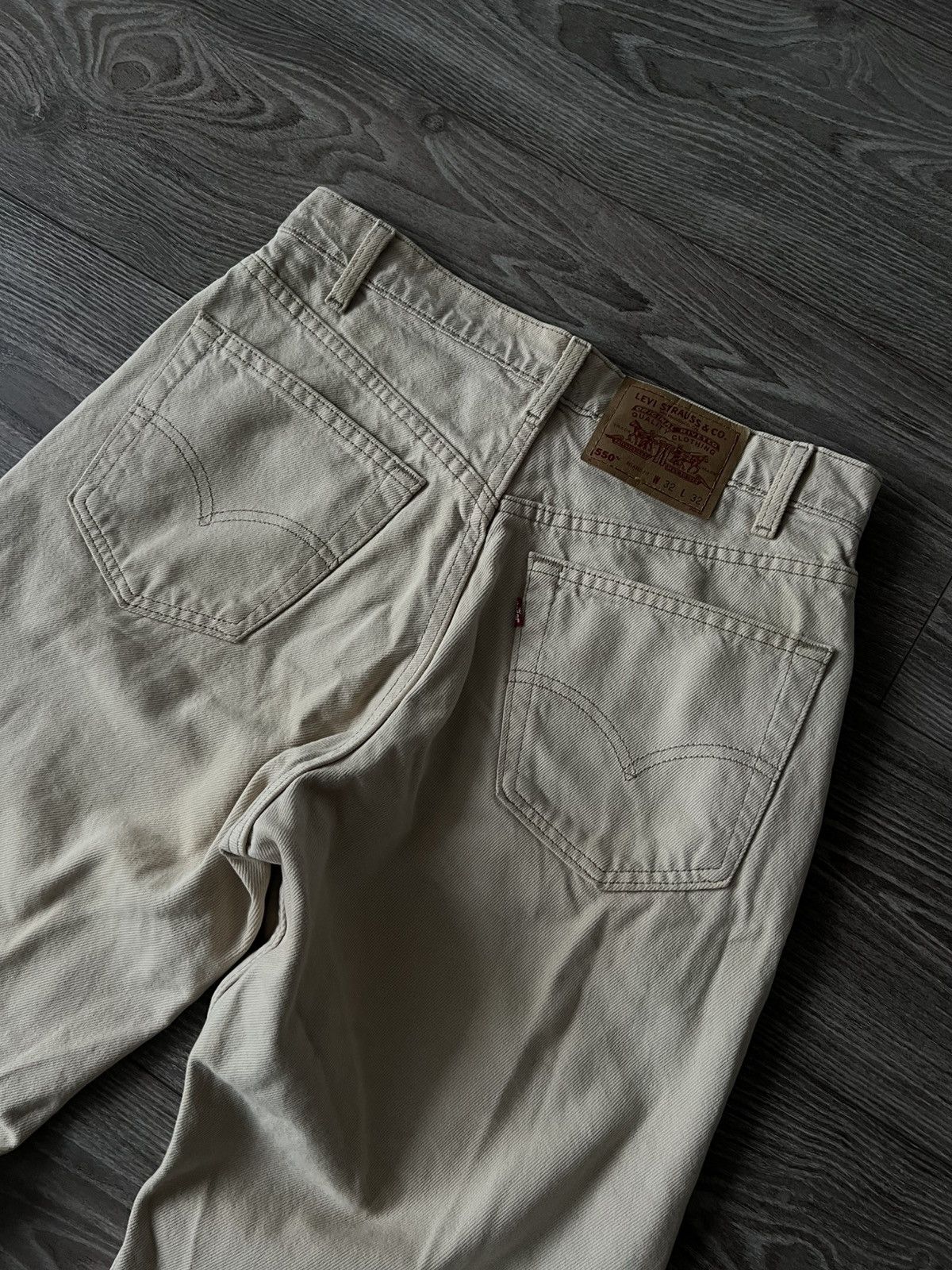 Levi's × Vintage ‼️Levis Vintage White Denim Made In USA 550 Relaxed Fit Jeans Size US 32 / EU 48 - 6 Thumbnail