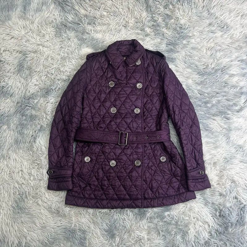 Burberry Burberry Women's Purple Quilted Down Jacket Size S / US 4 / IT 40 - 1 Thumbnail