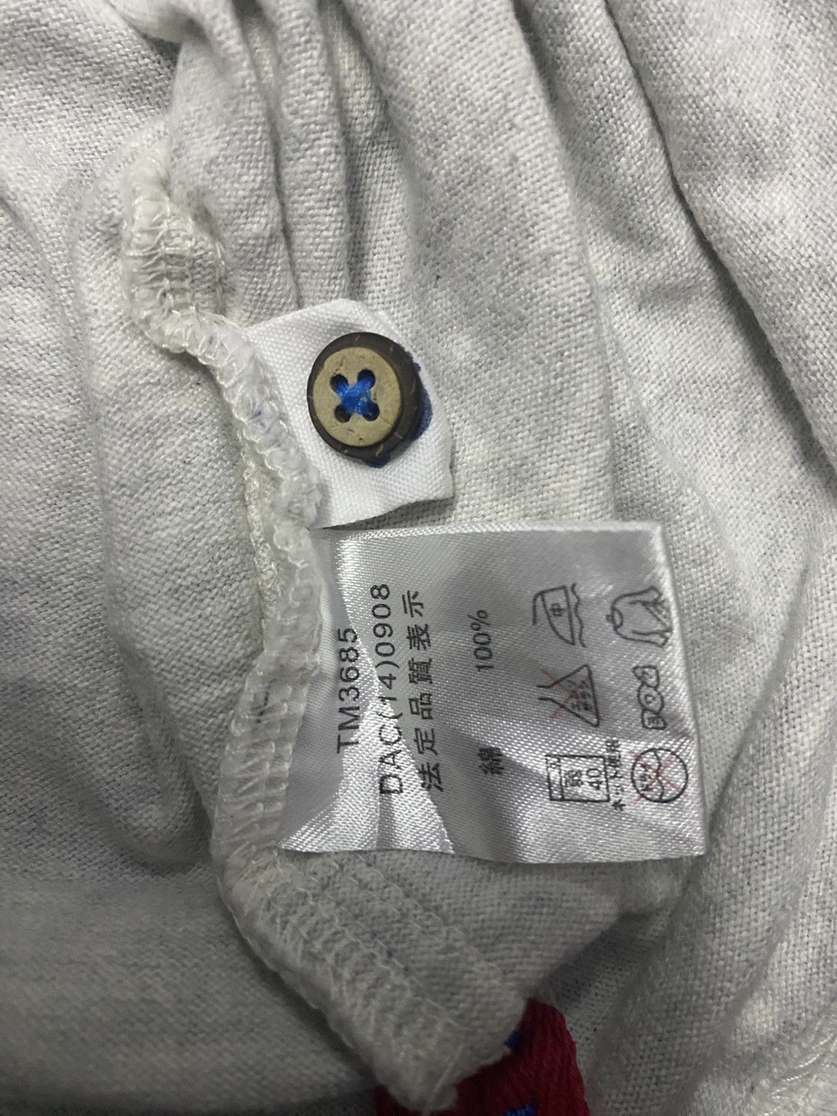 Hang Ten × Vintage Vintage Hang Ten Polo Shirt Blue Label Tag Wooden Button Size US L / EU 52-54 / 3 - 7 Thumbnail