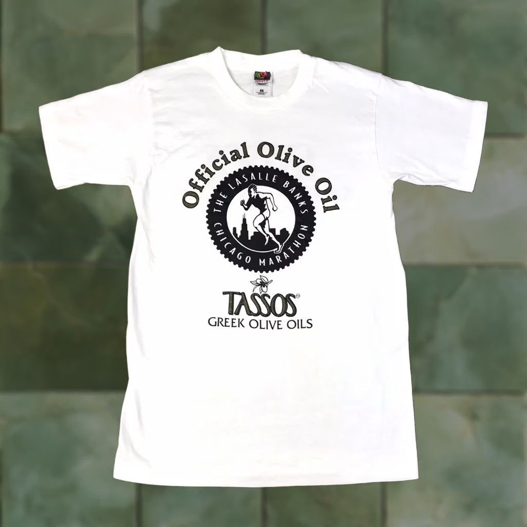 Fruit Of The Loom VINTAGE Chicago Marathon Graphic Tee T-Shirt Small White 100% Cotton Men Size US S / EU 44-46 / 1 - 1 Thumbnail