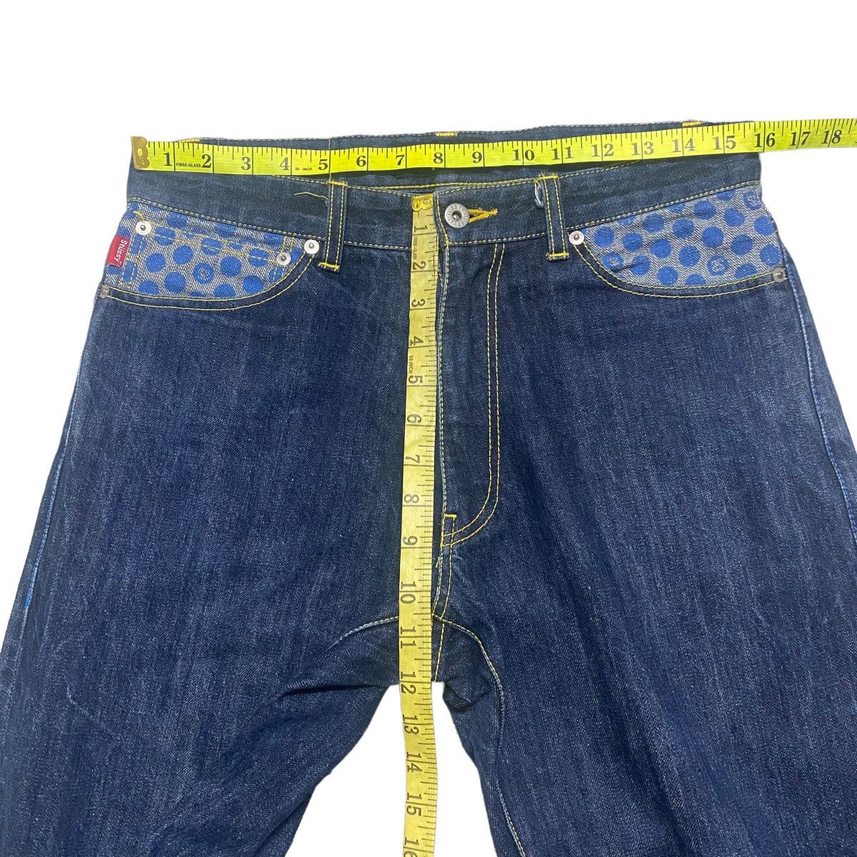 Stussy Vintage Y2K Stussy Logo Pocket Denim Jeans Size US 30 / EU 46 - 23 Thumbnail