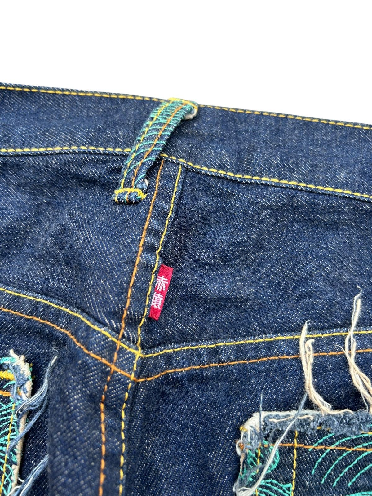 Japanese Brand × Kapital × RMC Jeans Red Monkey Company RMC Martin Ksohoh Distressed Denim Jeans Size US 42 / EU 58 - 6 Thumbnail