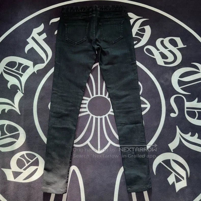 Saint Laurent Paris Saint Laurent Paris Stretch Black Basic Denim Jeans Size US 27 - 2 Thumbnail